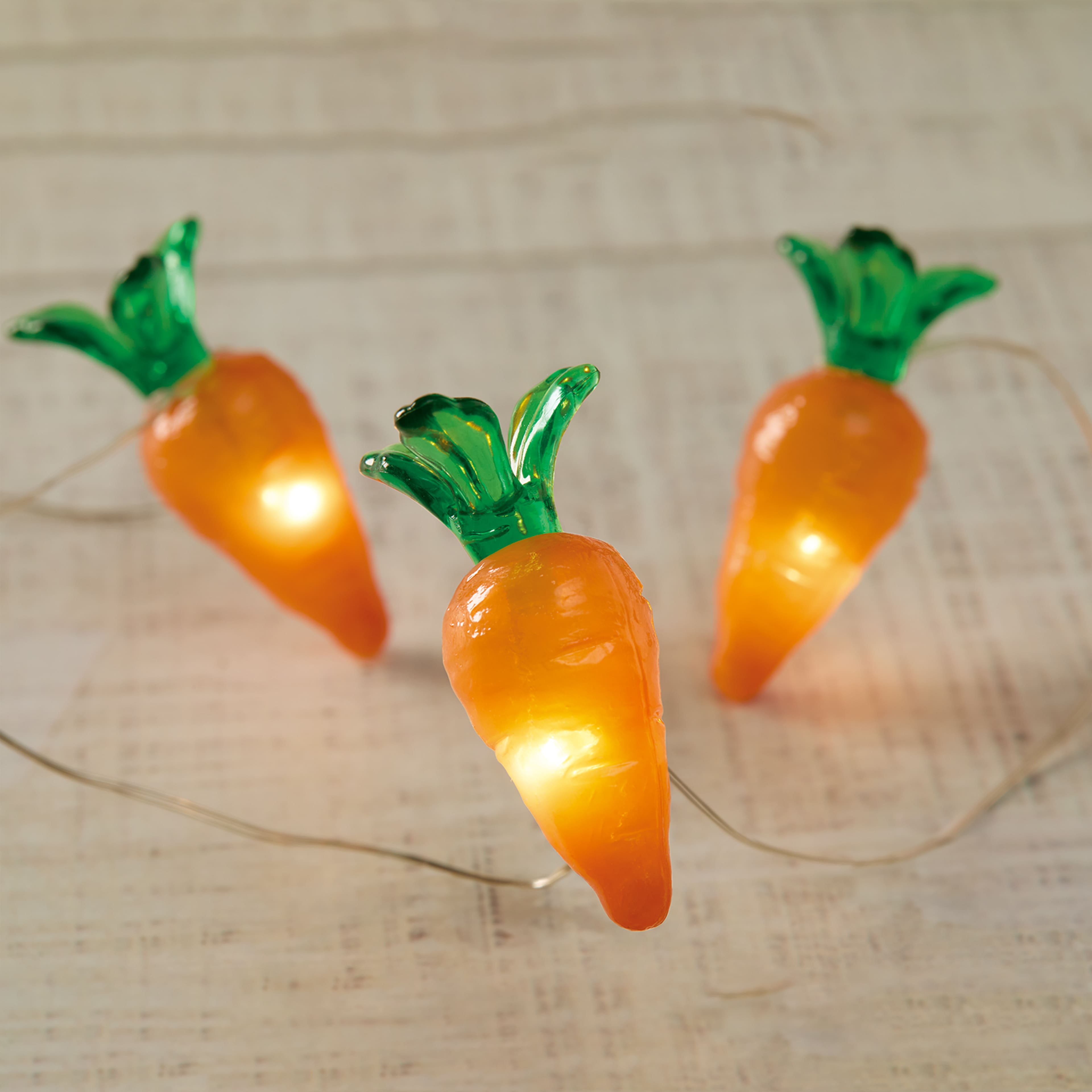 12ct. Warm White LED Carrot String Lights by Ashland&#xAE;