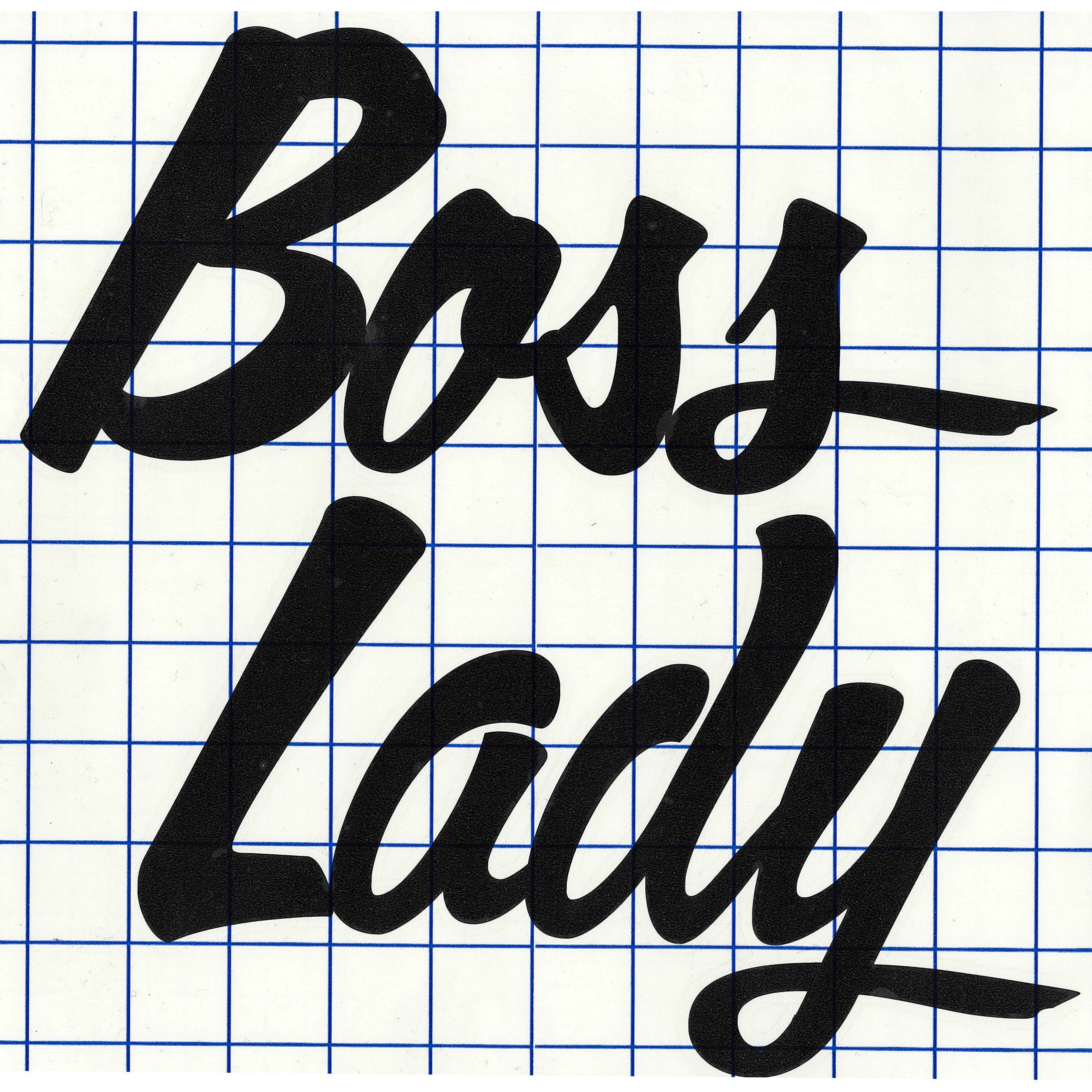 Leisure Arts&#xAE; Vinyl Boss Lady Black Wall Decal