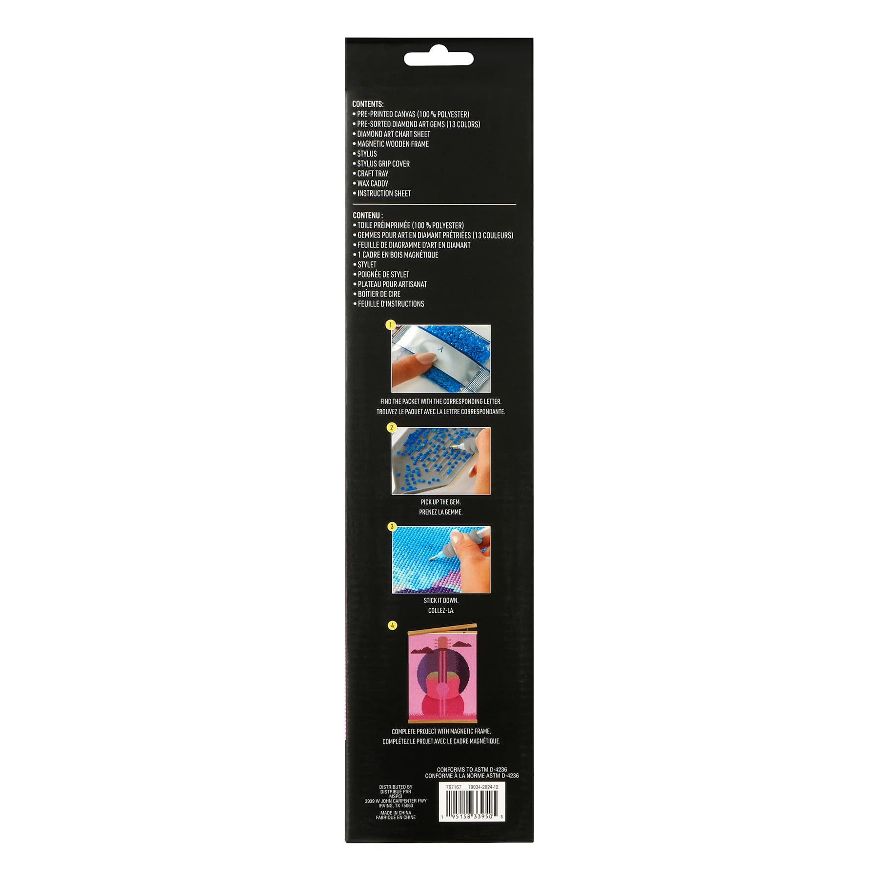 Pink Guitar Diamond Art Kit by Make Market&#xAE;