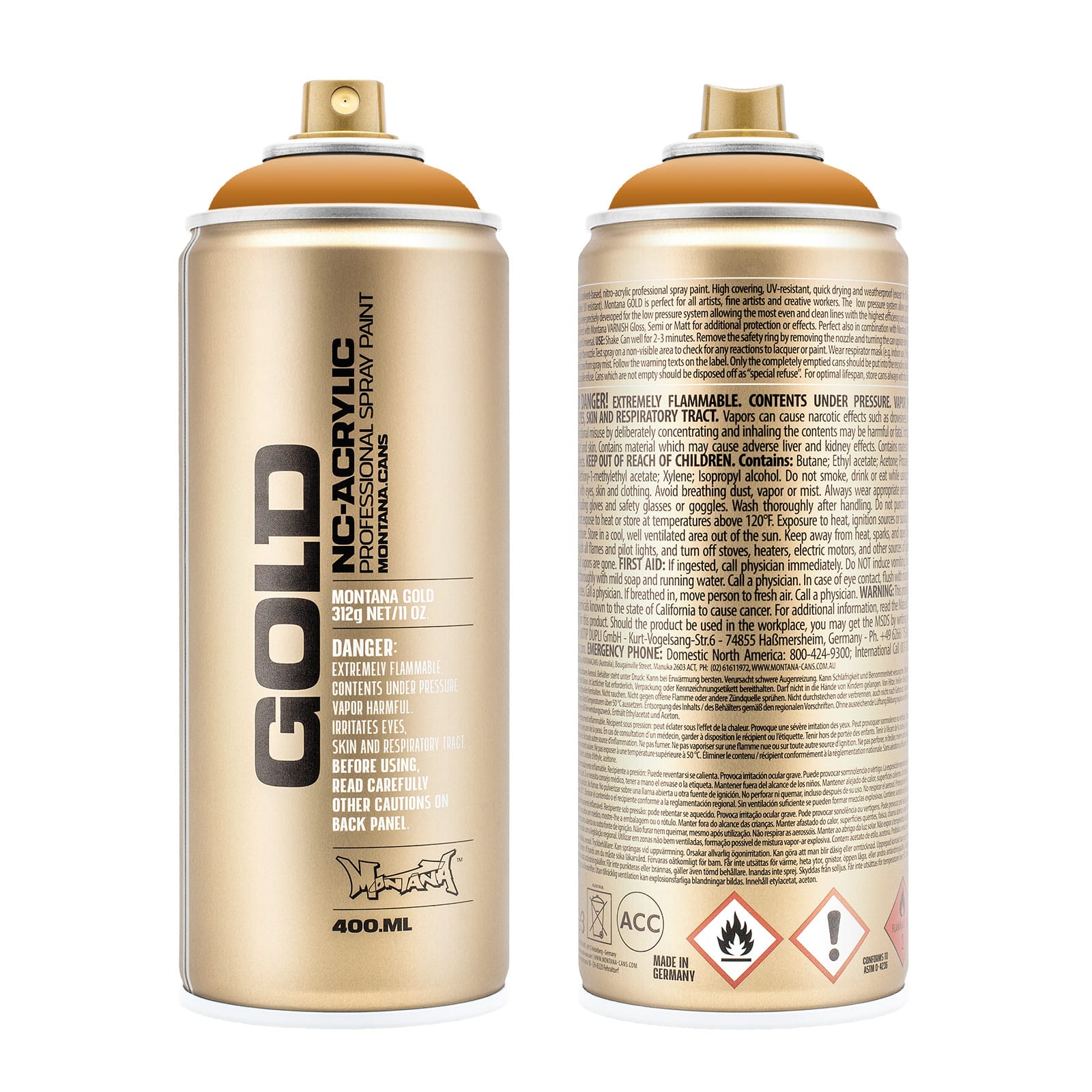 Montana&#x2122; Gold Acrylic Professional Spray Paint