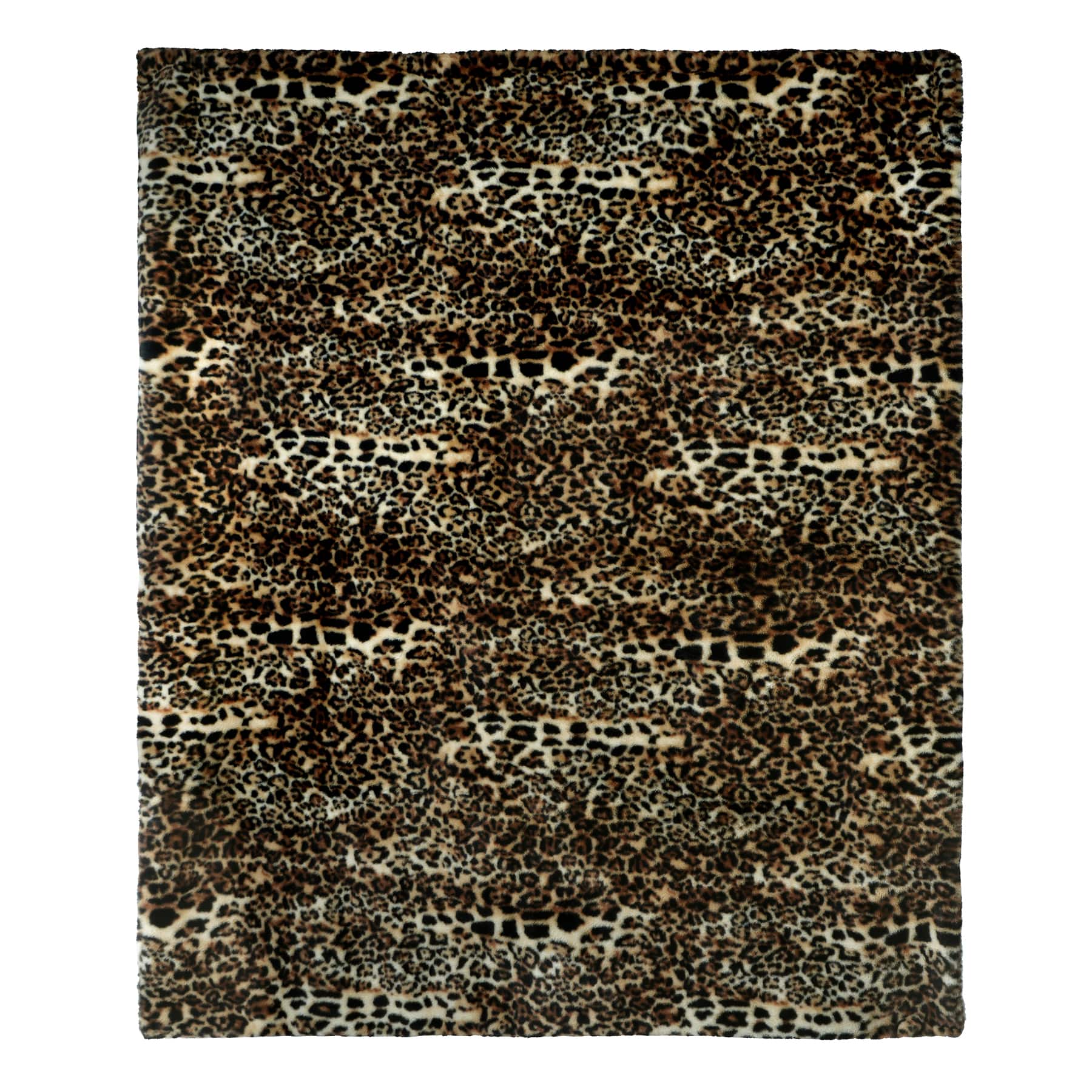 60&#x22; Brown Leopard Print Throw Blanket by Ashland&#xAE;