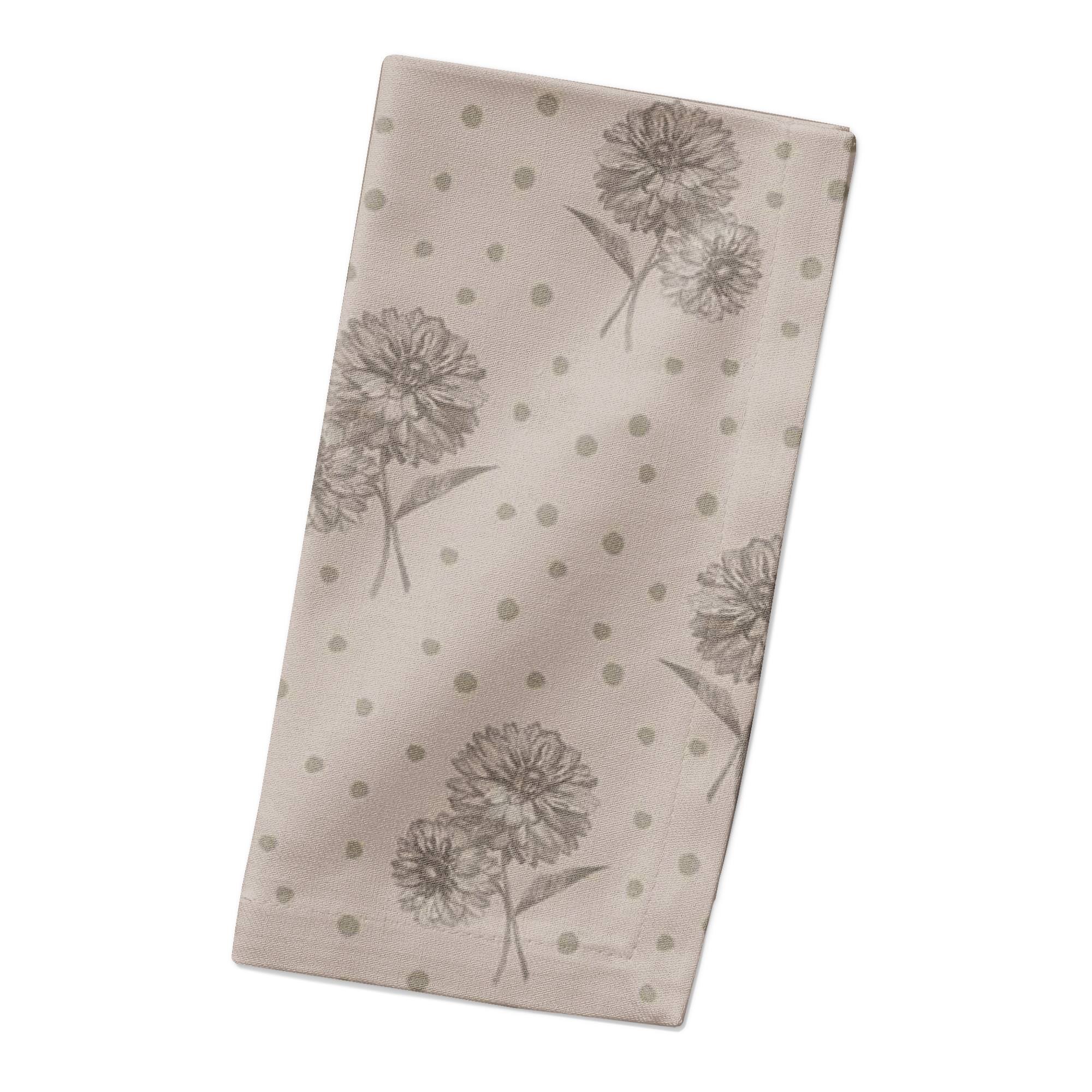 Floral Dots Cotton Twill Napkin