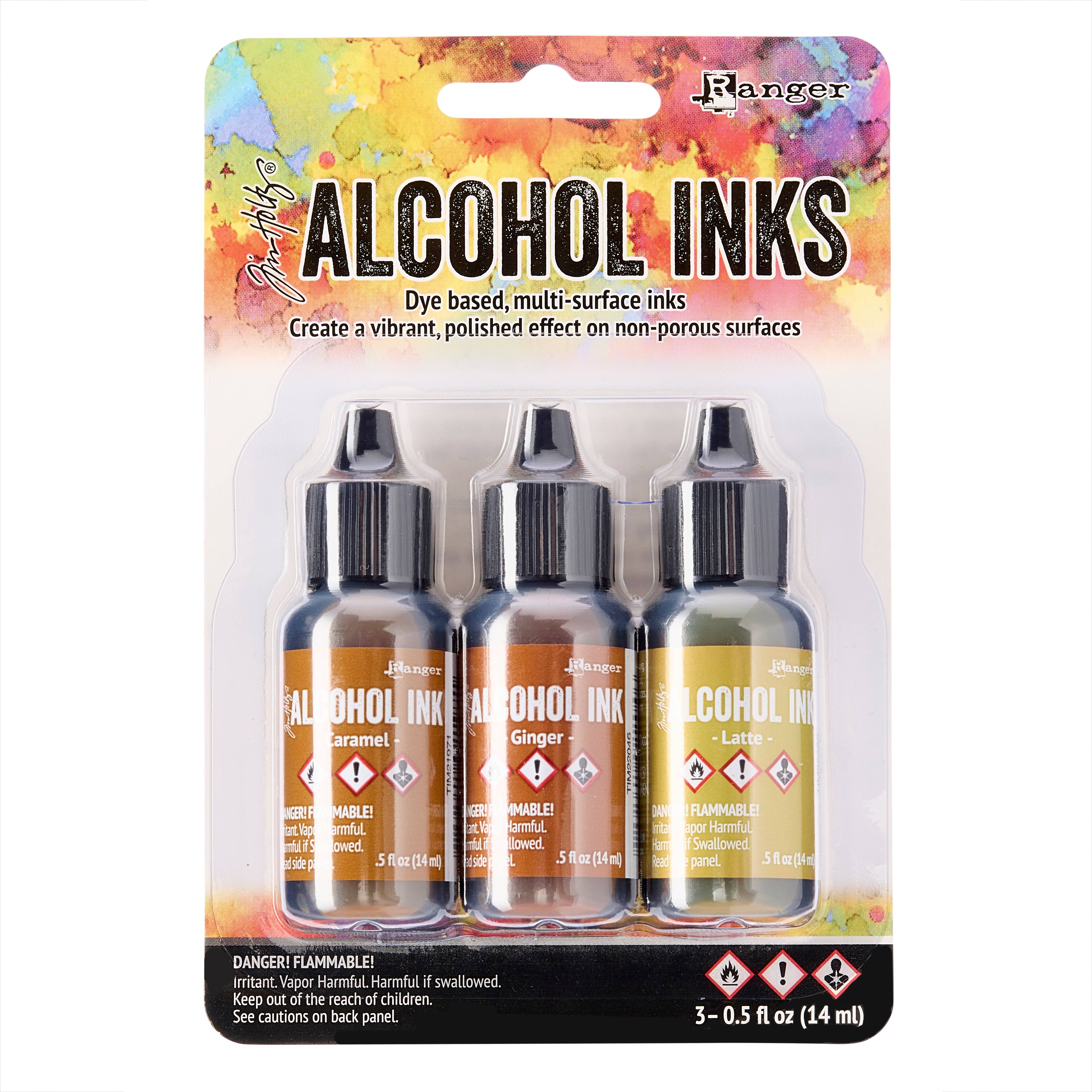 6 Packs: 3 ct. (18 total) Tim Holtz&#xAE; Alcohol Ink Set, Cabin Cupboard