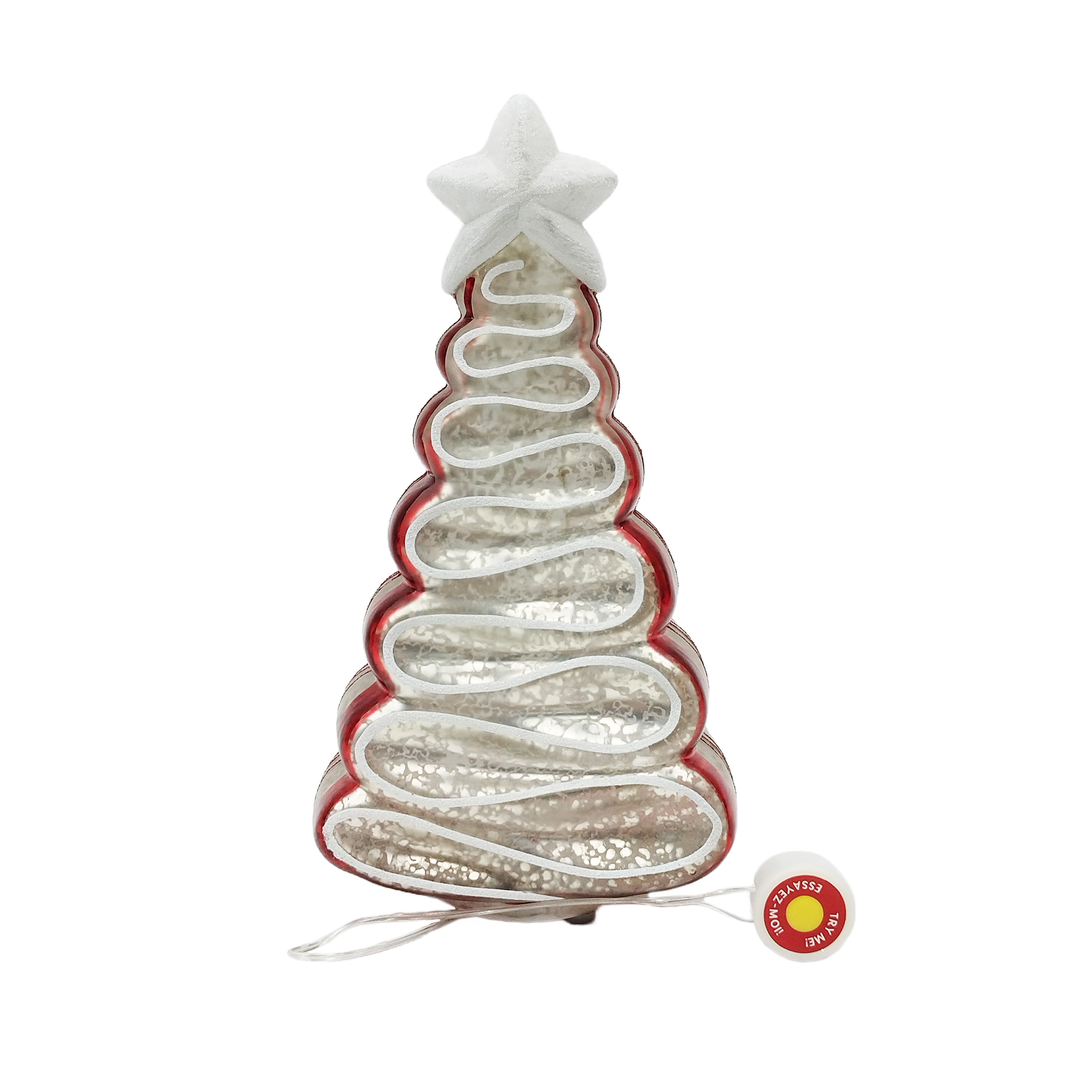 9&#x22; Glass Tree LED Tabletop D&#xE9;cor by Ashland&#xAE;