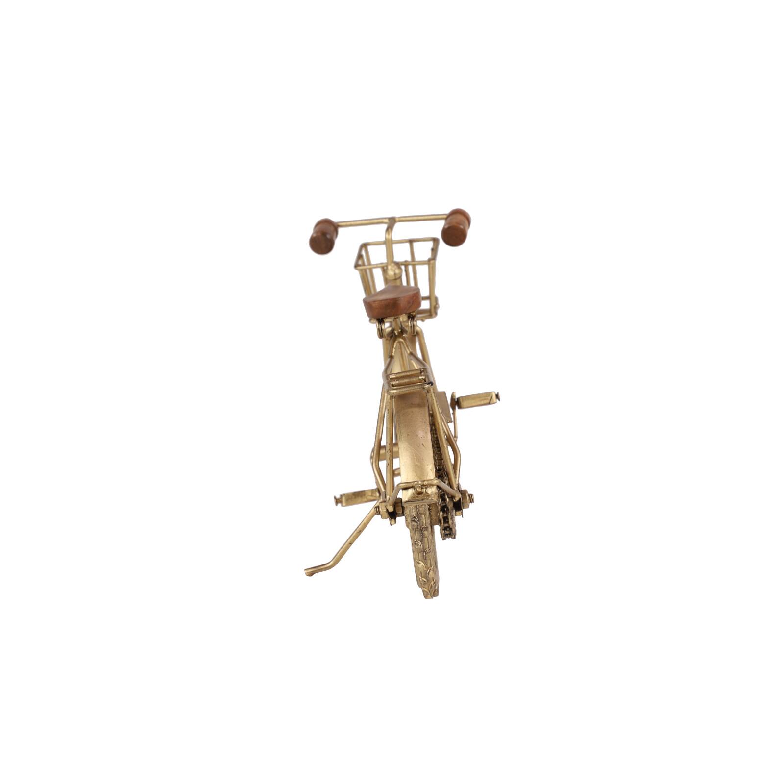14&#x22; Gold Metal Vintage Bicycle Sculpture