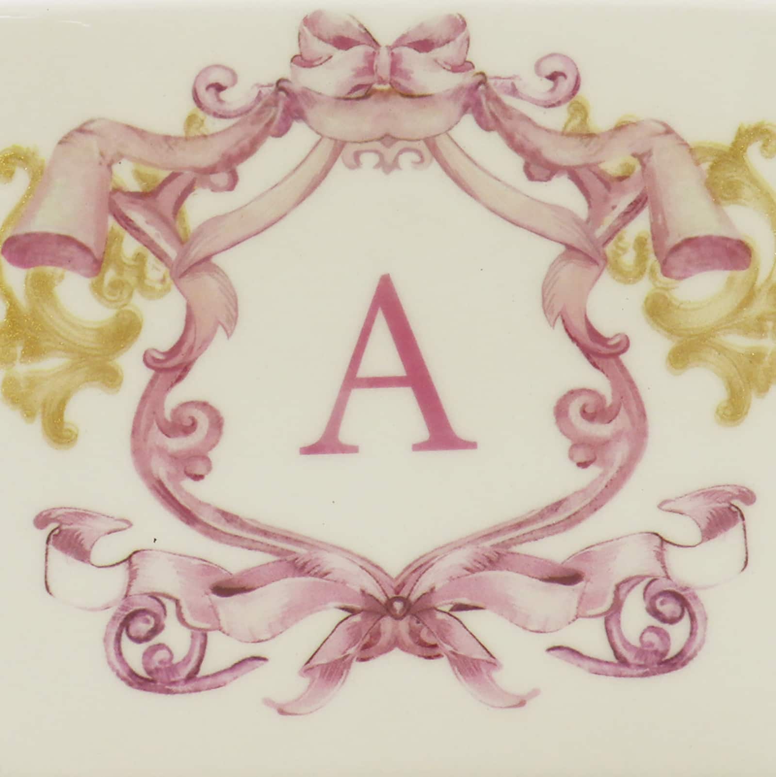 4.5&#x22; x 4&#x22; Ceramic Monogram D&#xE9;cor by Ashland&#xAE;