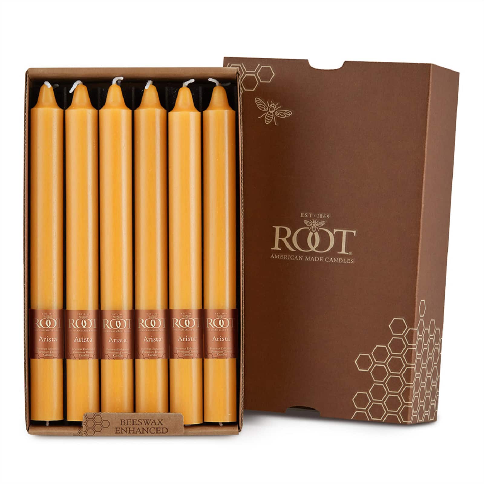 Root Candles Arista&#x2122; 9&#x22; Smooth Dinner Candles, 12ct.