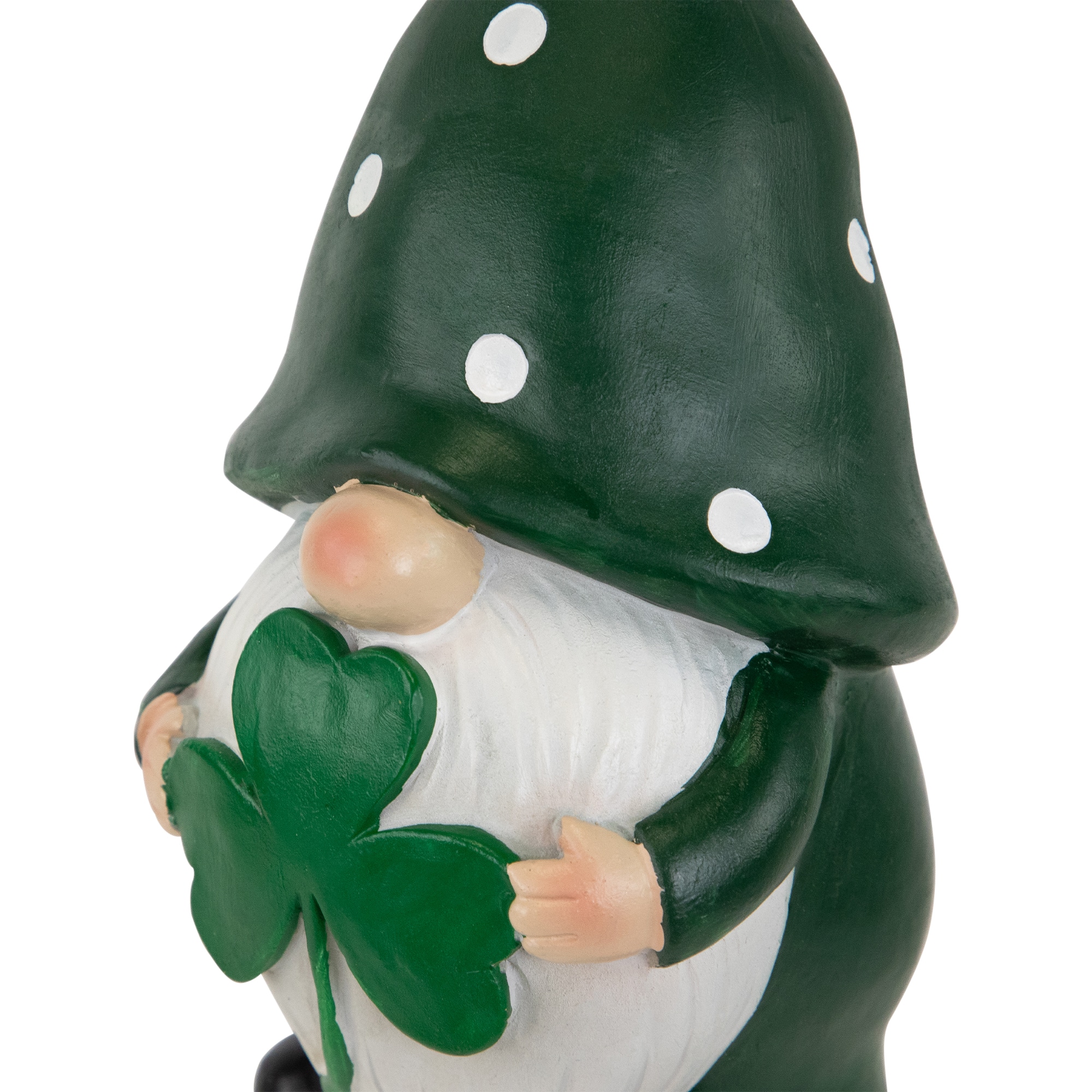 7.75&#x22; Shamrock Gnome St. Patrick&#x27;s Day Outdoor Garden Statue