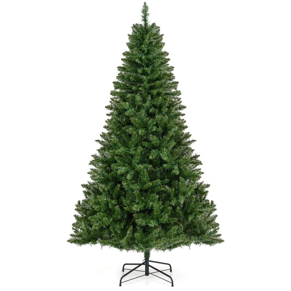 Costway 7ft. Artificial Christmas Tree, Warm White LED Lights