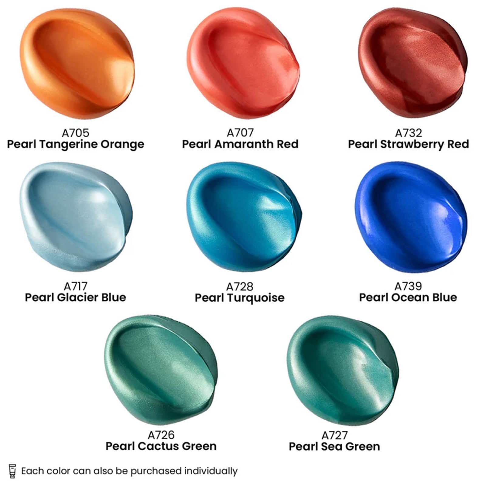 Arteza&#xAE; Classic Elements Metallic Acrylic Paint Set
