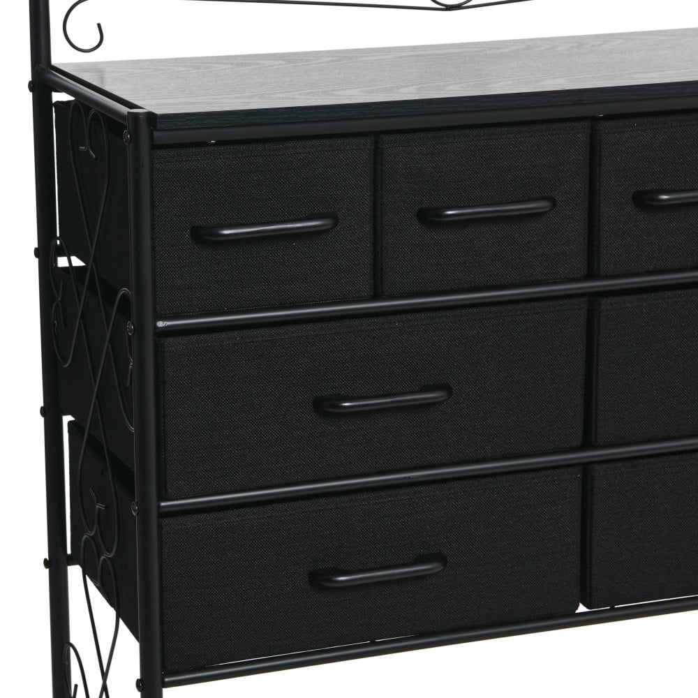 Household Essentials Victoria 8-Drawer Dresser with Shelf