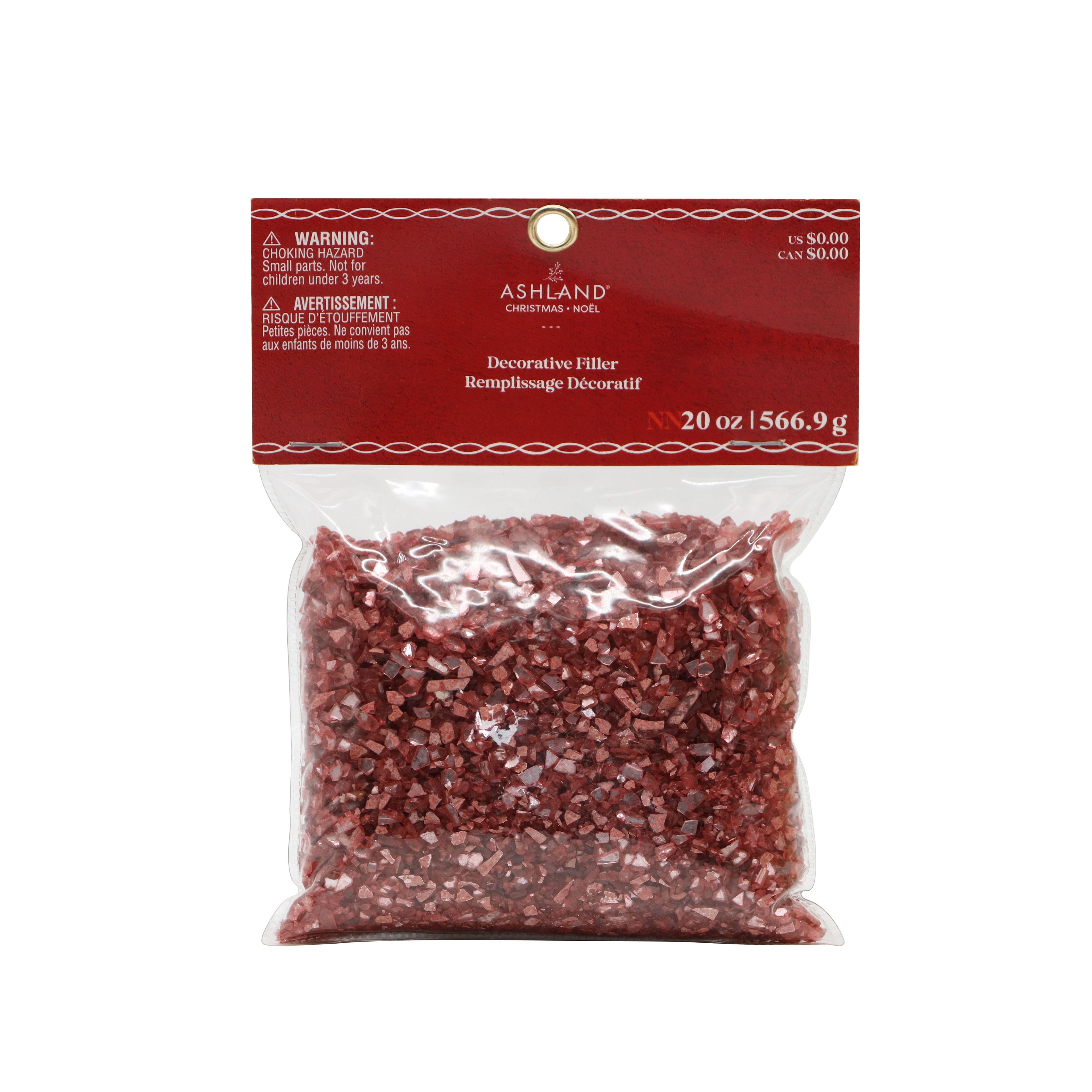 20oz. Red Crushed Glass Decorative Filler by Ashland&#xAE;