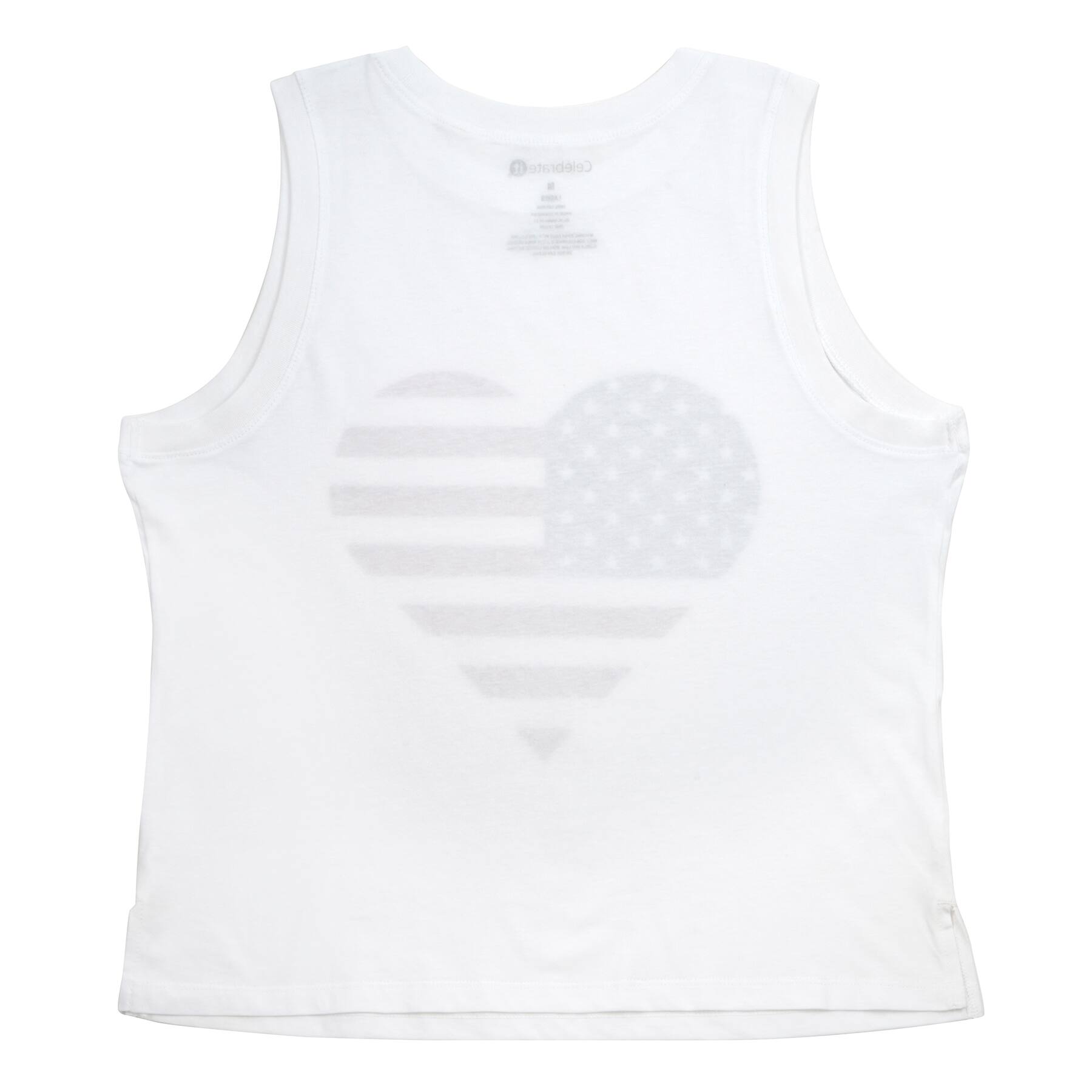 Patriotic Stars &#x26; Stripes Heart Ladies Tank Top by Celebrate It&#x2122;