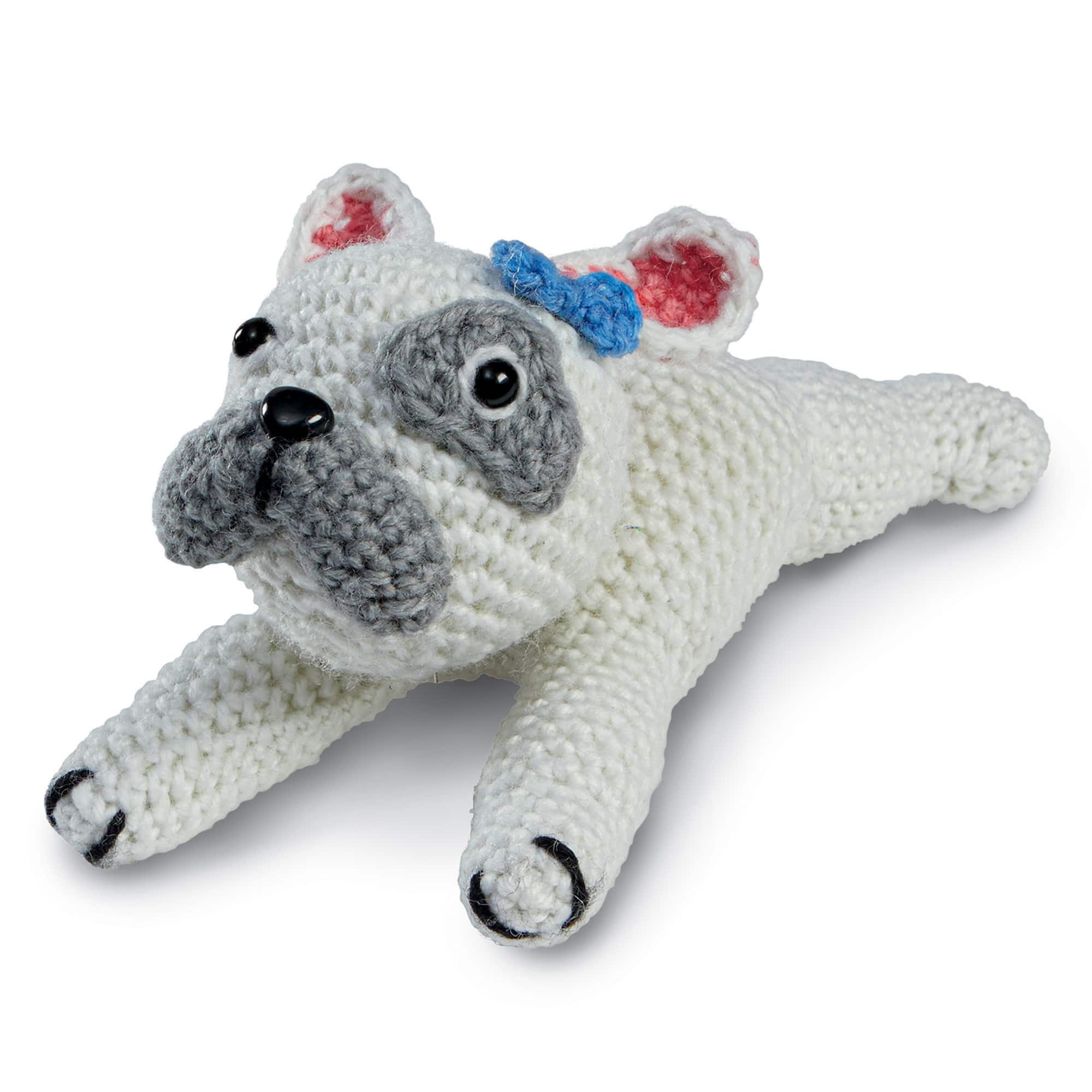 6 Pack: Intermediate Bulldog Amigurumi Crochet Kit by Loops & Threads®