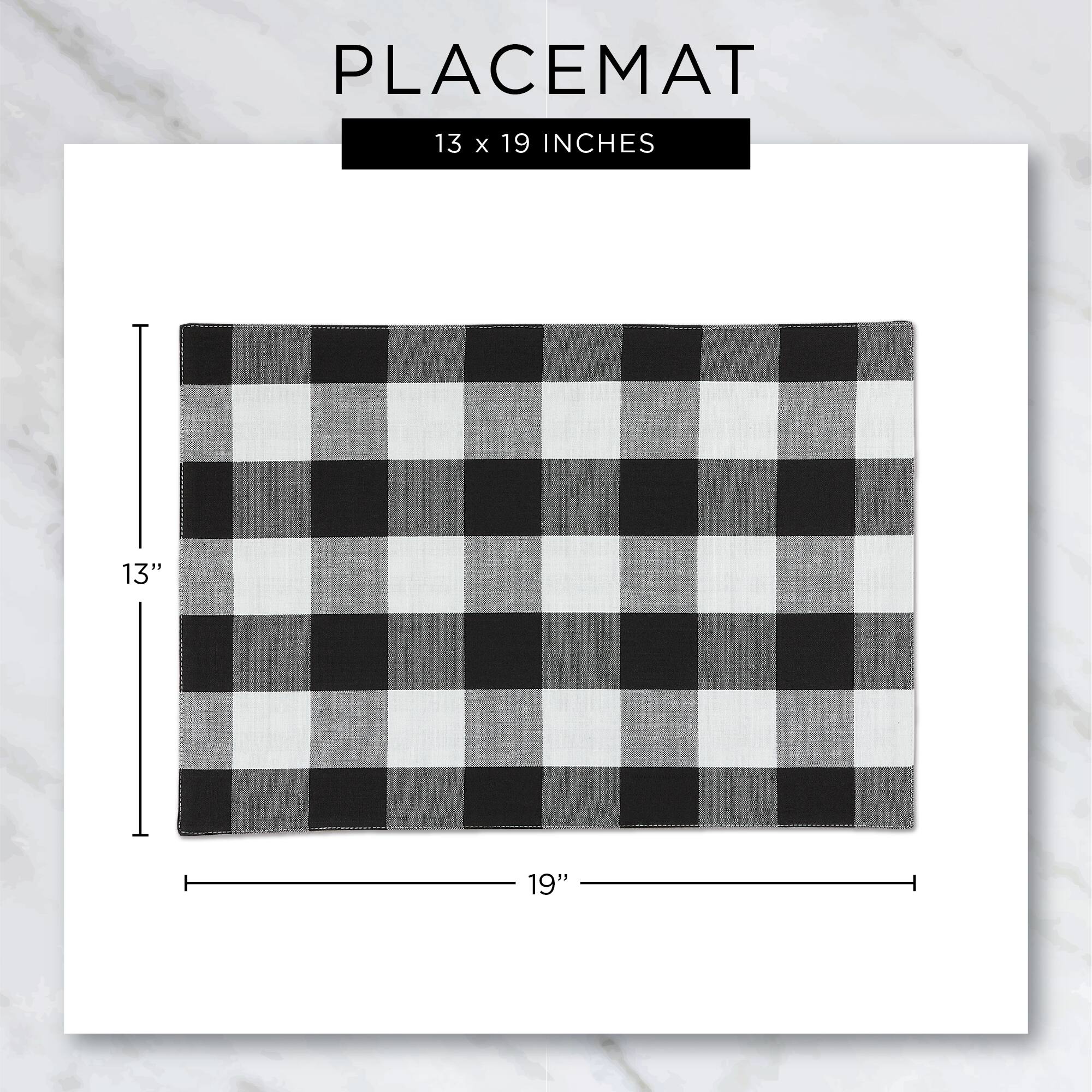 DII&#xAE; Christmas Plaid Placemats, 6ct.