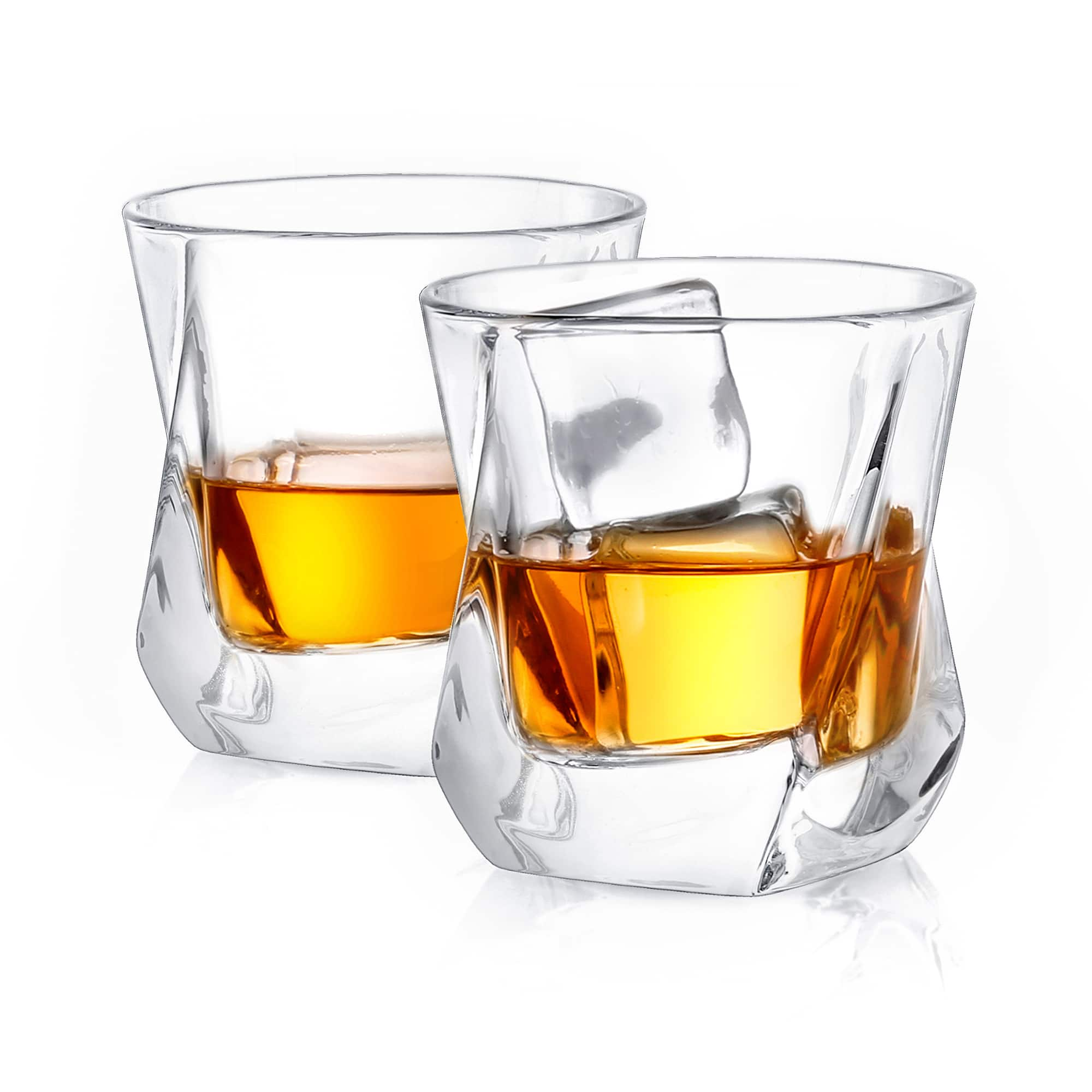 JoyJolt&#xAE; 8.1oz. Aurora Crystal Whiskey Glasses, 2ct.