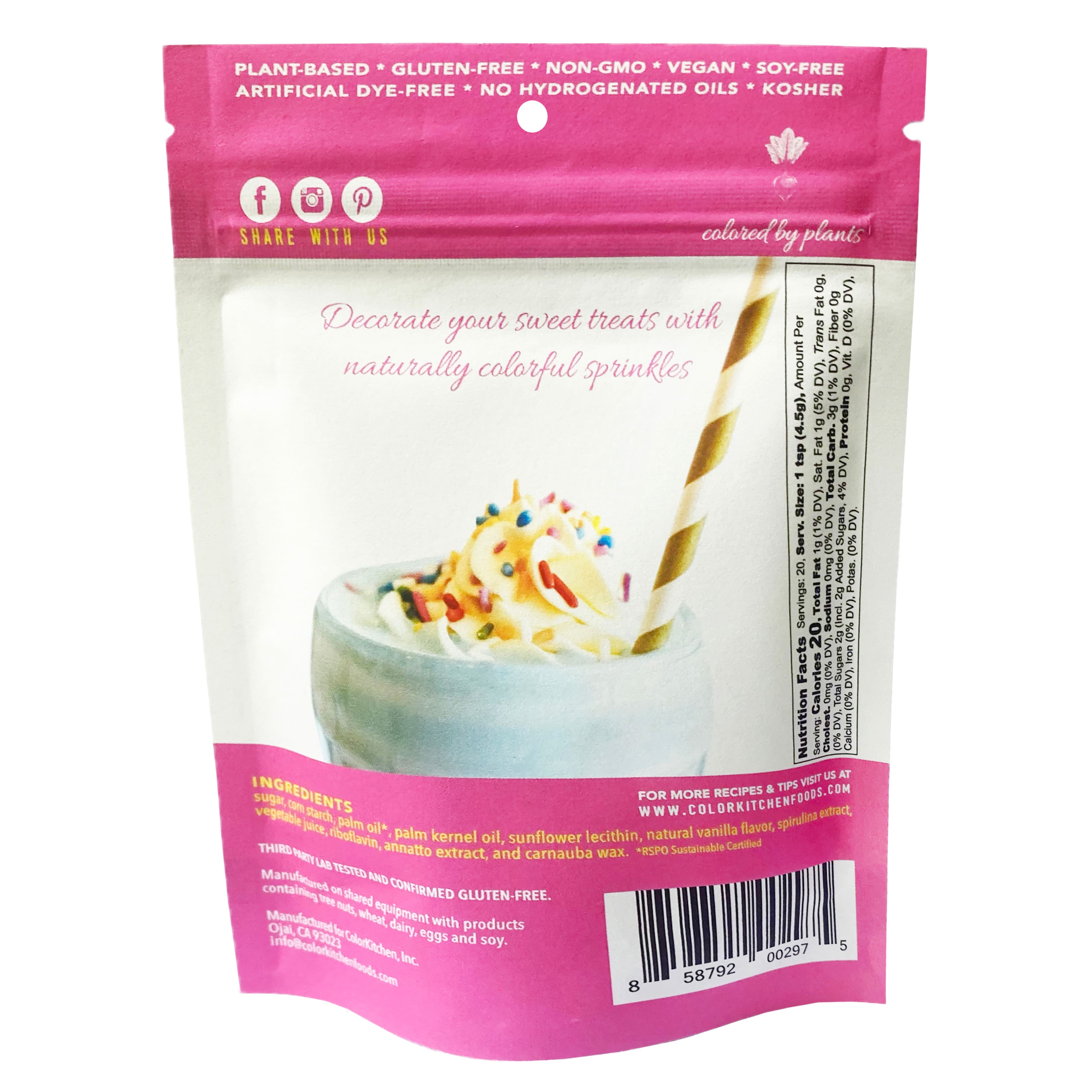 Color Kitchen Natural Rainbow Sprinkles