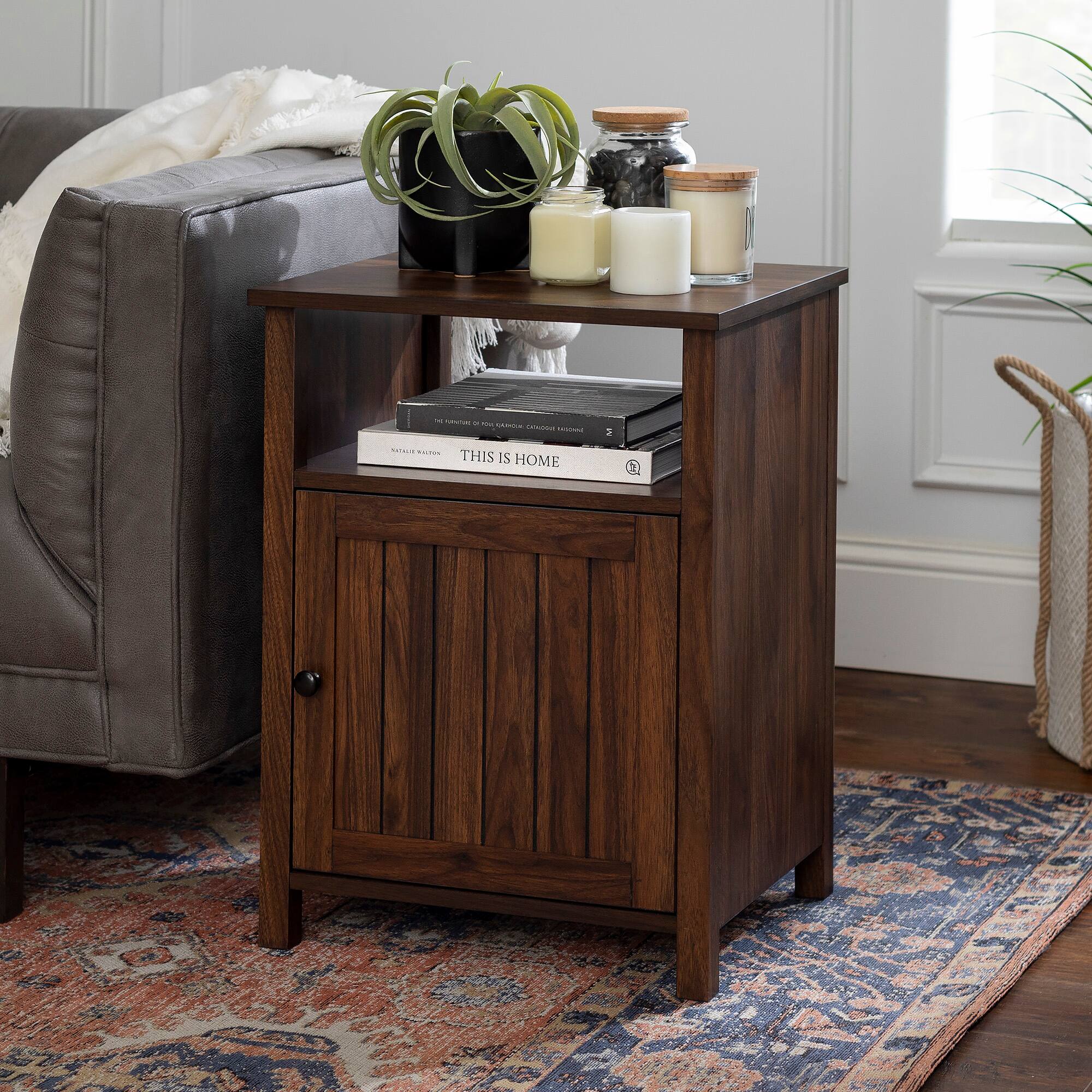 Walker Edison 18" Grooved Door Side Table