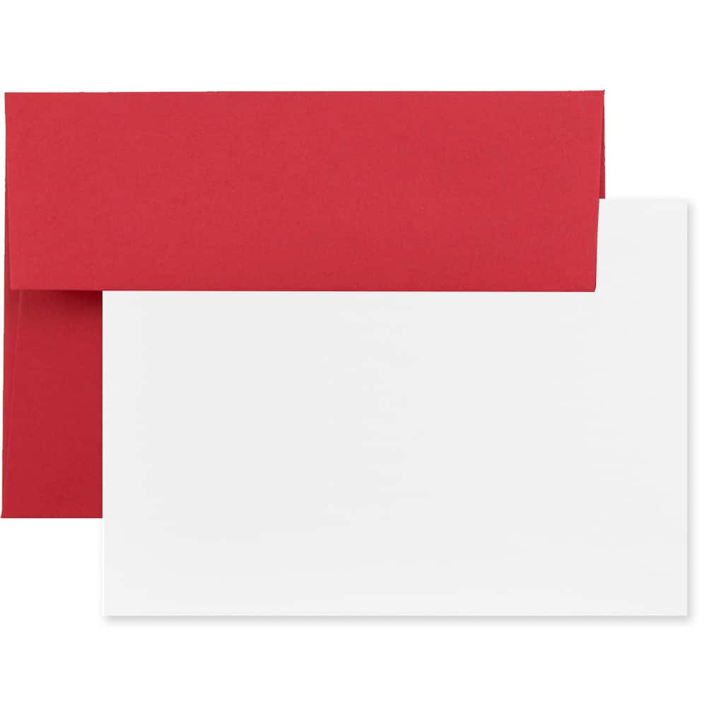 JAM Paper A6 Blank Greeting Cards &#x26; Envelopes Set, 100ct.