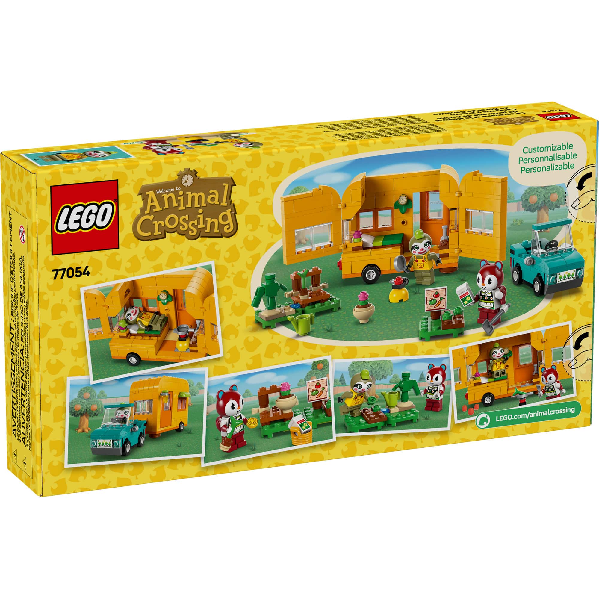 LEGO&#xAE; Animal Crossing&#x2122; Leif&#x2019;s Caravan &#x26; Garden Shop Building Kit 77054