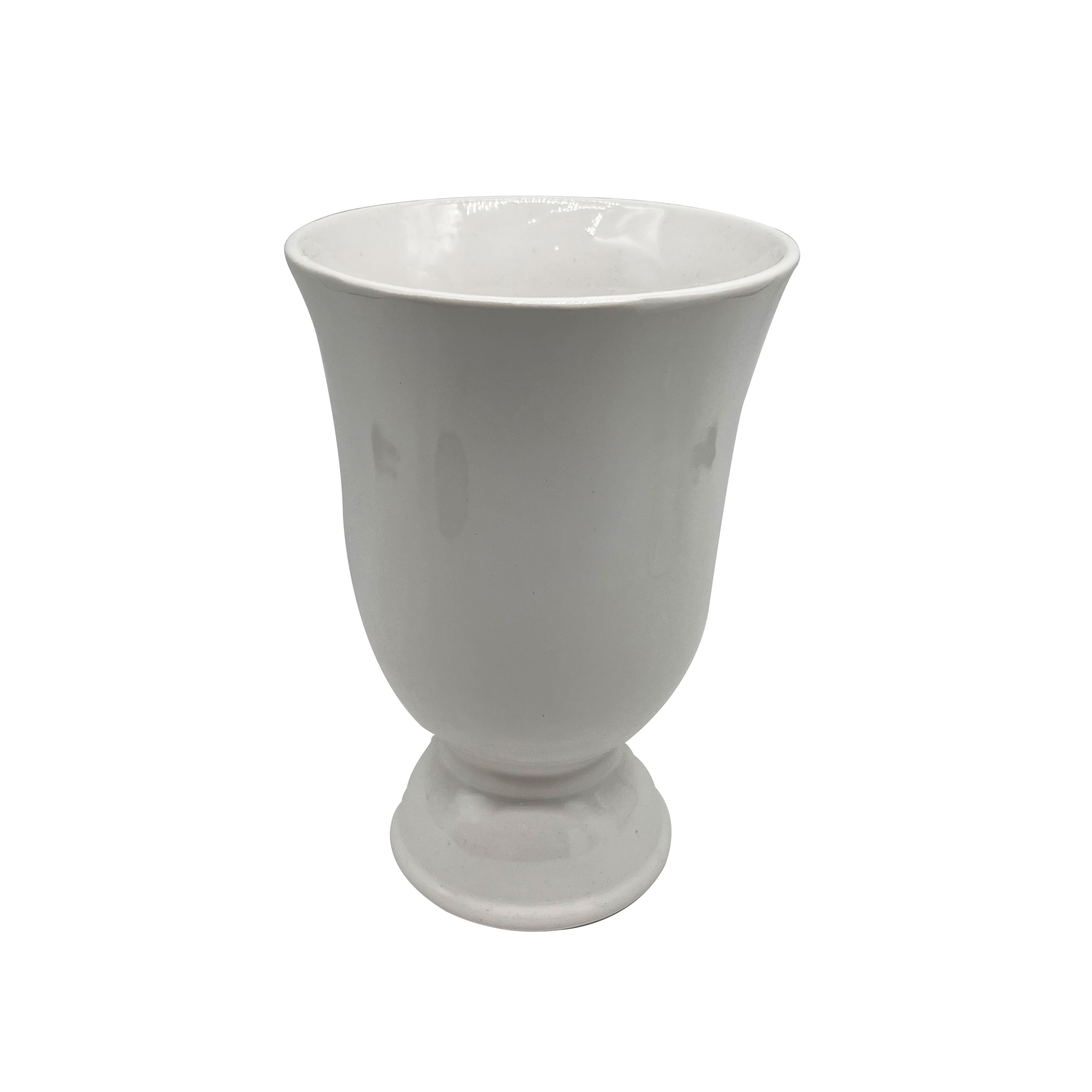 8&#x22; White Ceramic Vase by Ashland&#xAE;