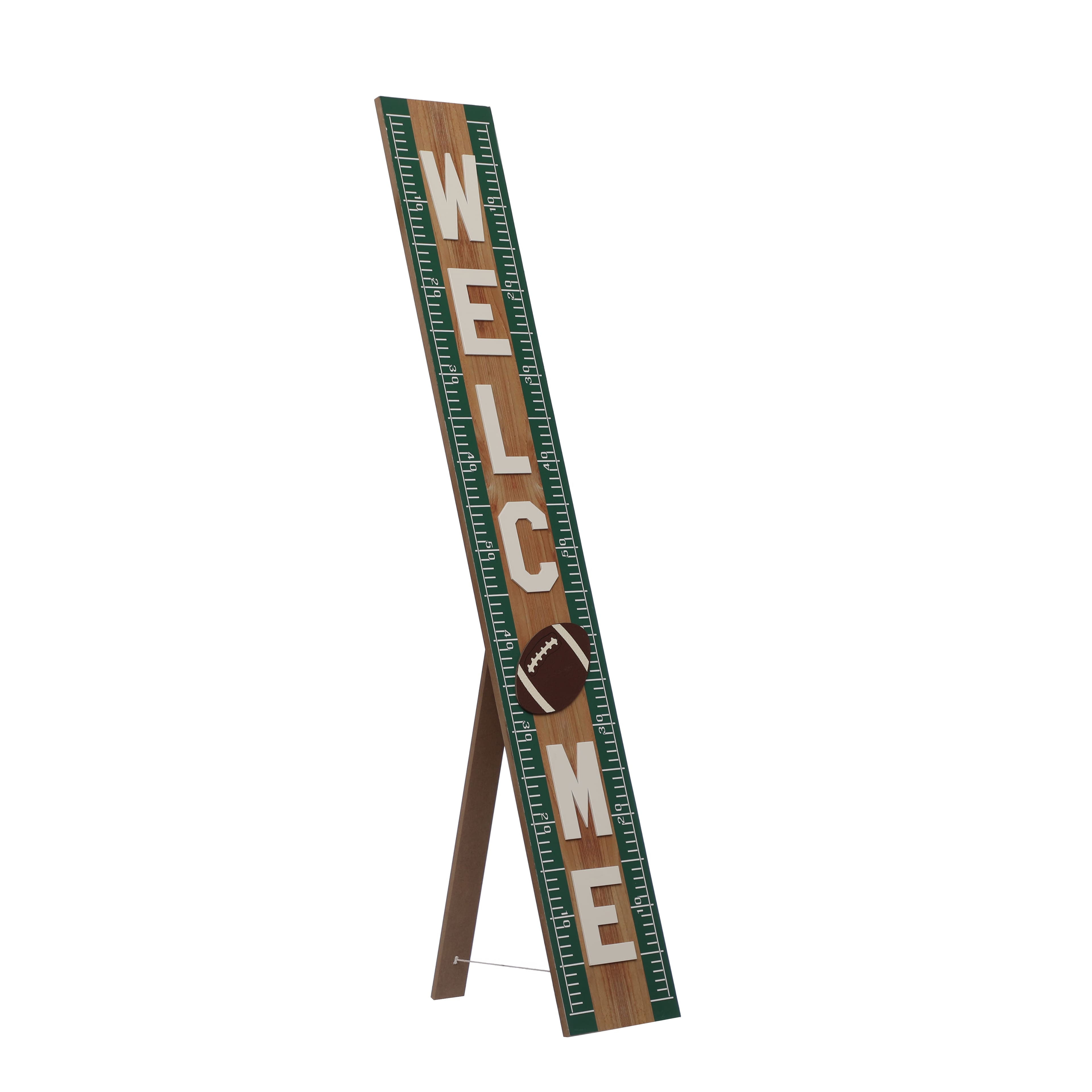 47.5&#x22; Green Welcome Football Door Greeter by Celebrate It&#x2122;