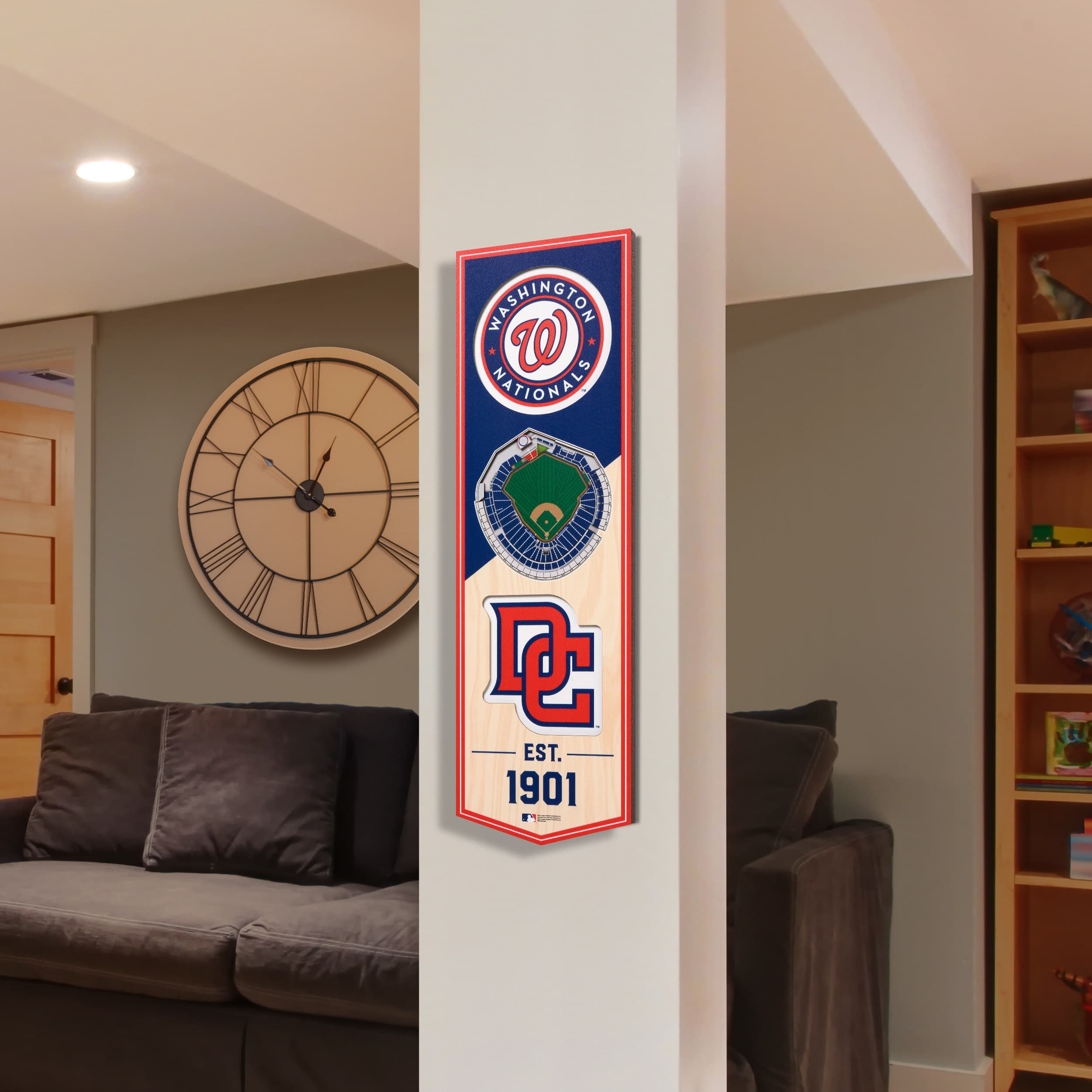 MLB 6&#x22; x 19&#x22; 3D StadiumView Banner