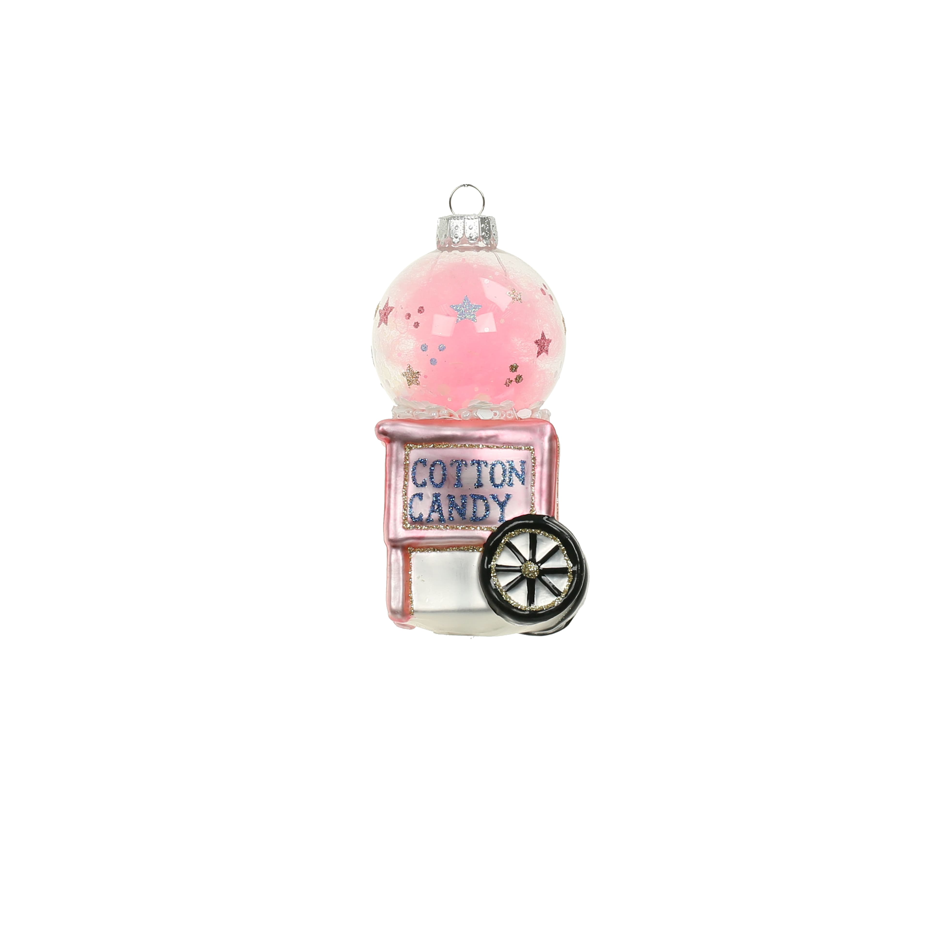 4&#x22; Cotton Candy Machine Glass Ornament by Ashland&#xAE;