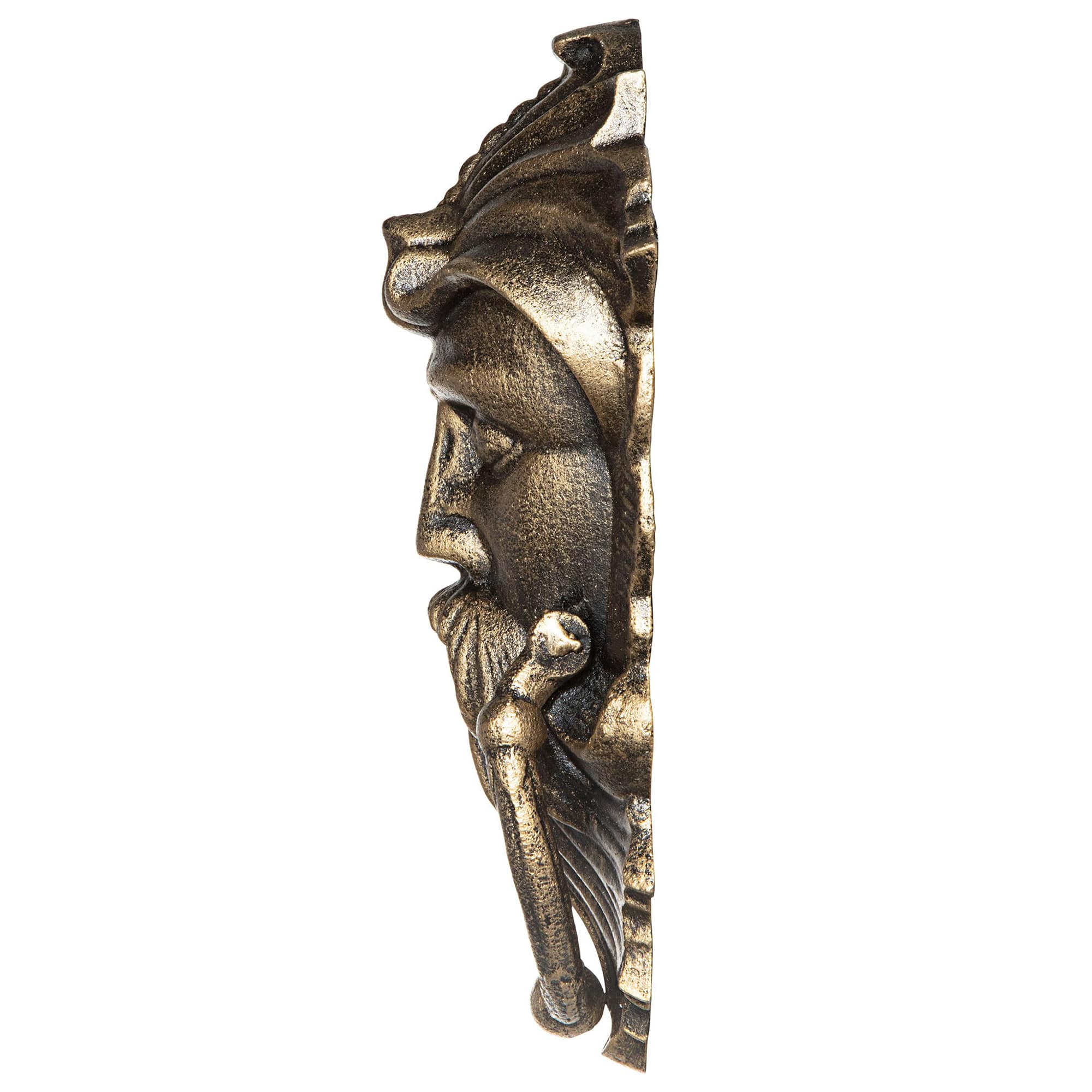 Design Toscano 10&#x22; Sutherland House Greenman Authentic Foundry Iron Door Knocker