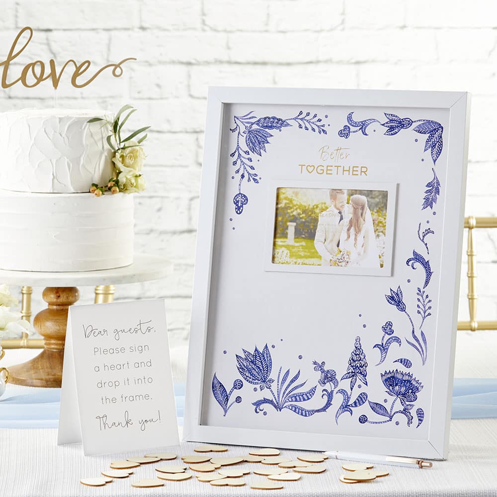 Kate Aspen&#xAE; Blue Willow Wedding Guest Book Alternative