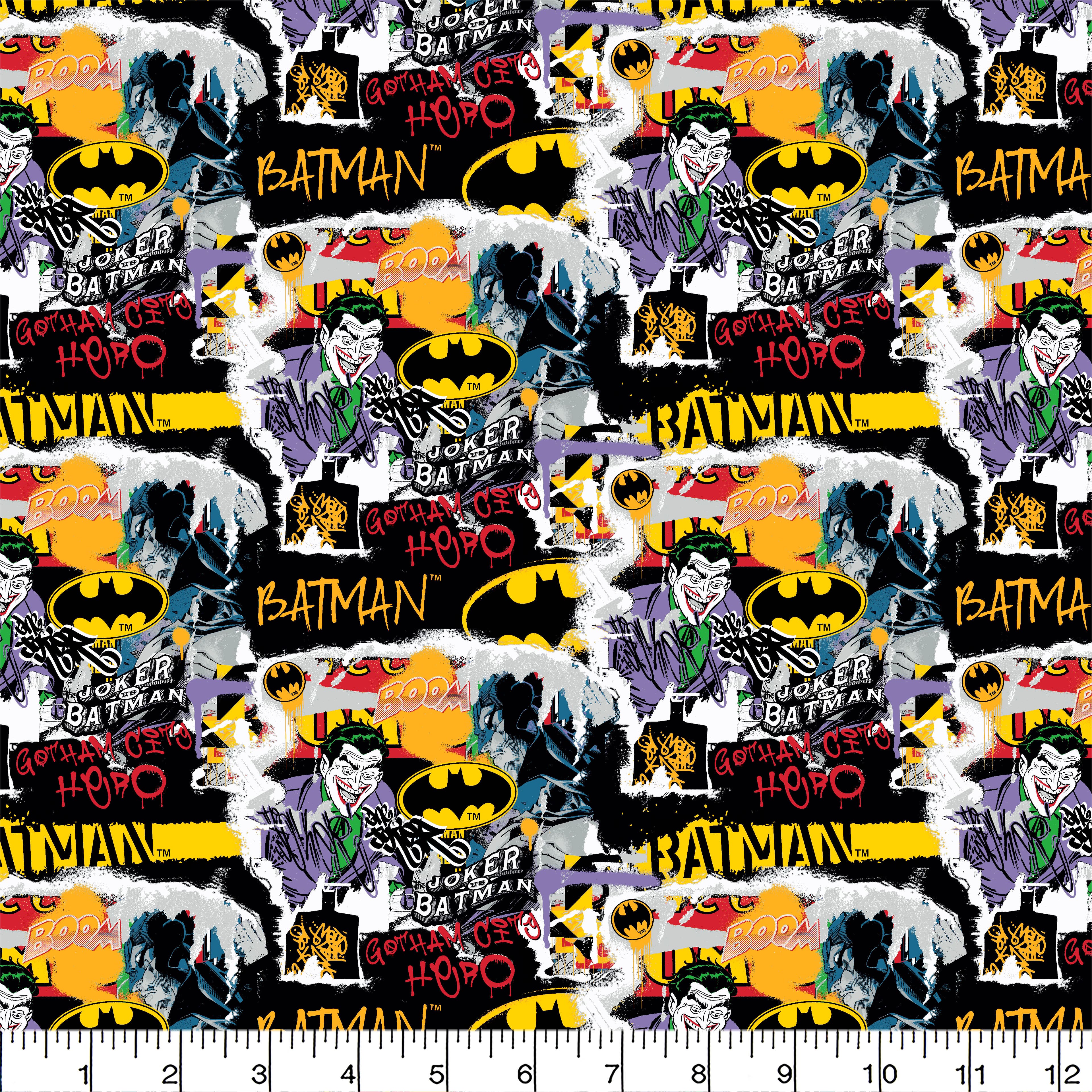 DC Comics Batman&#x2122; &#x26; The Joker&#x2122; Packed Cotton Fabric