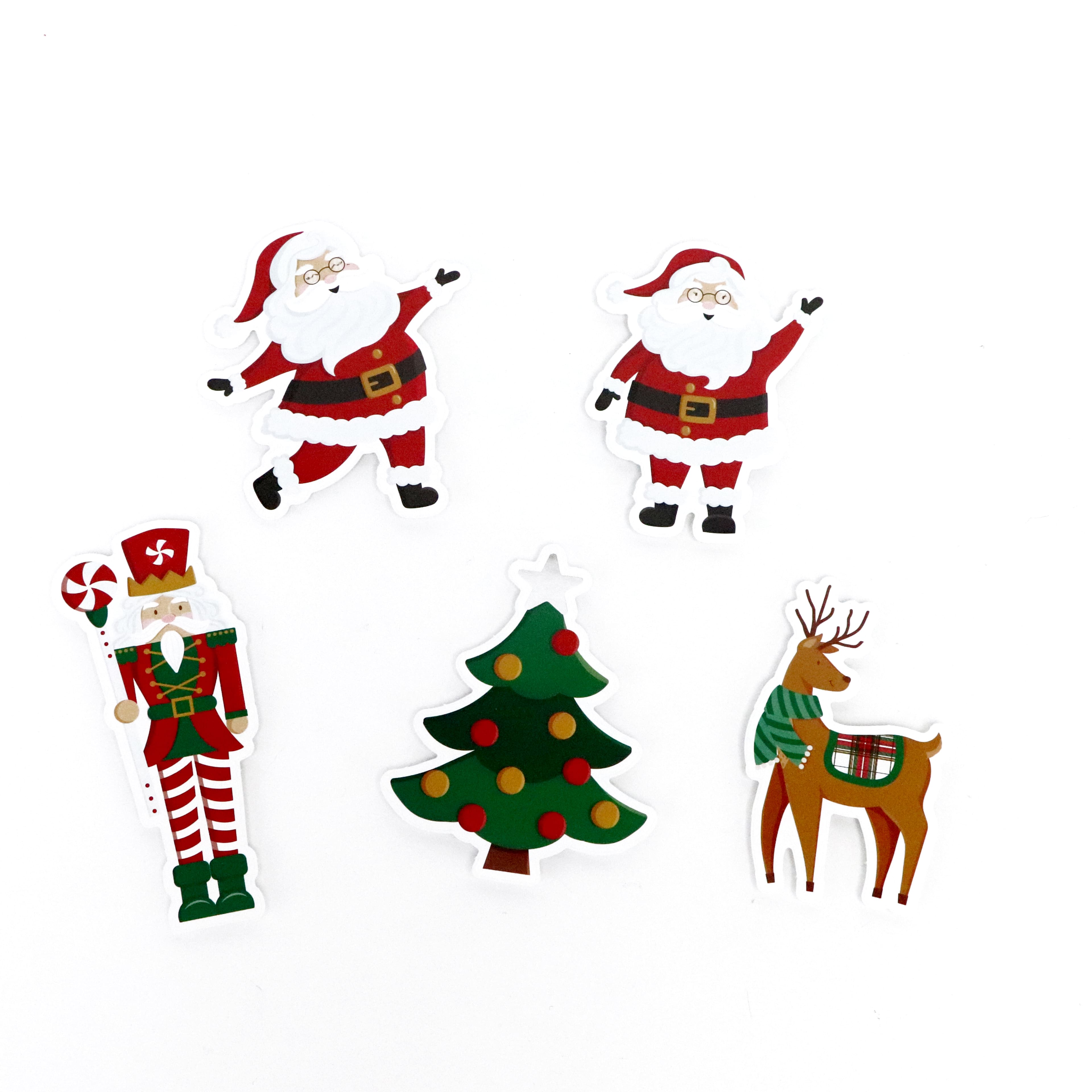 Peppermint Plaid Vinyl Die-Cut Stickers by Recollections&#x2122;