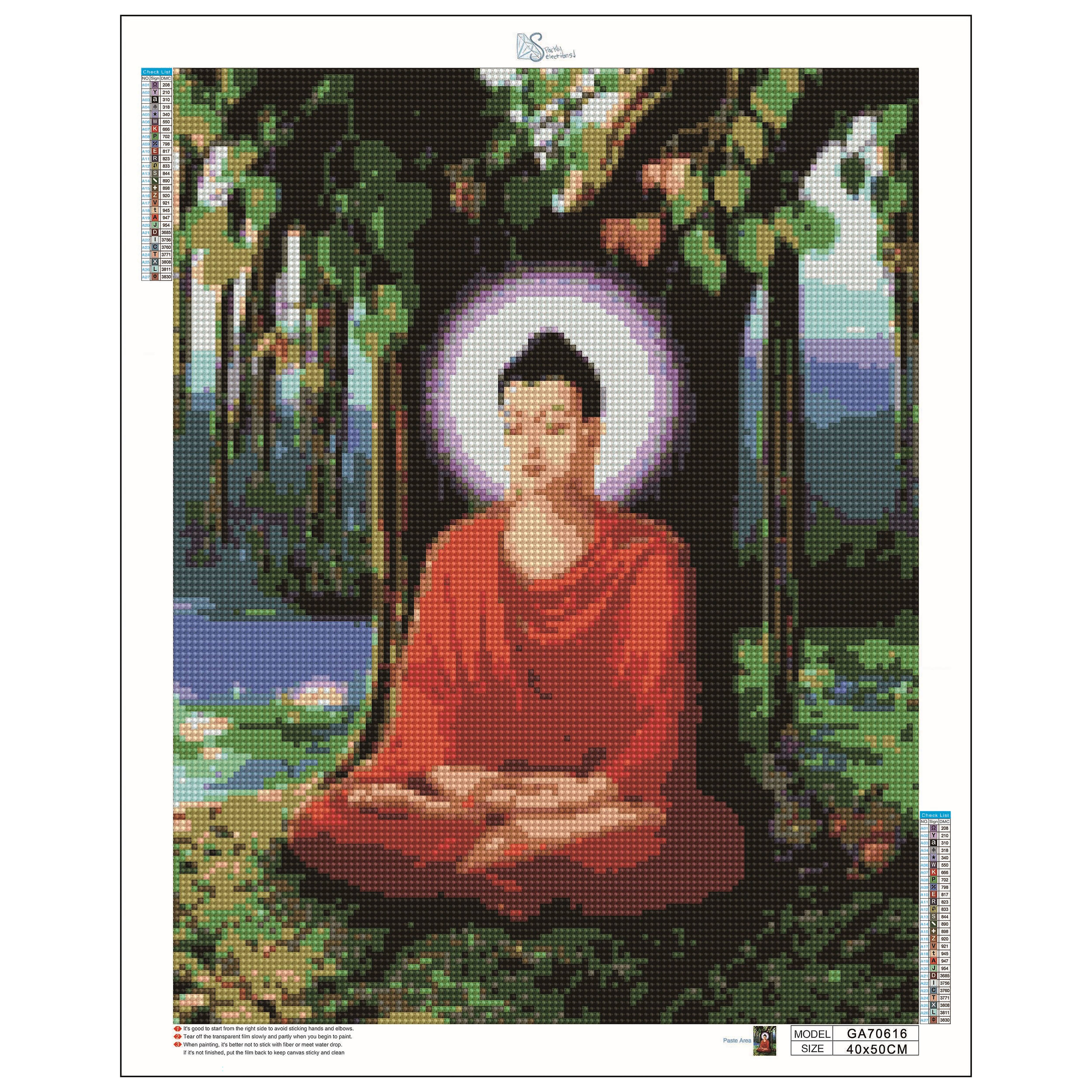 Sparkly Selections Monk Diamond Painting Kit, Round Diamonds