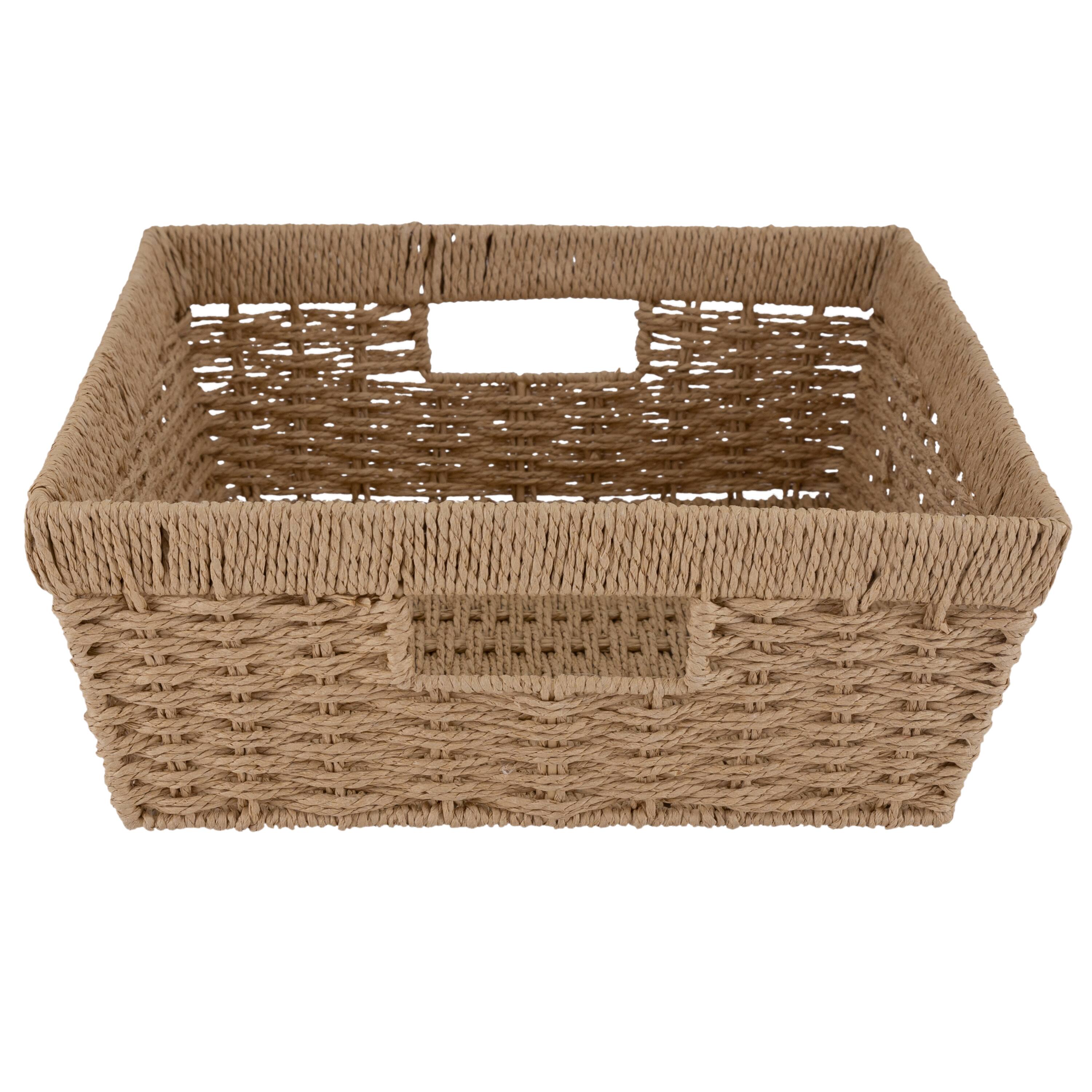 Simplify Large Dutch Weave Shelf Storage Basket