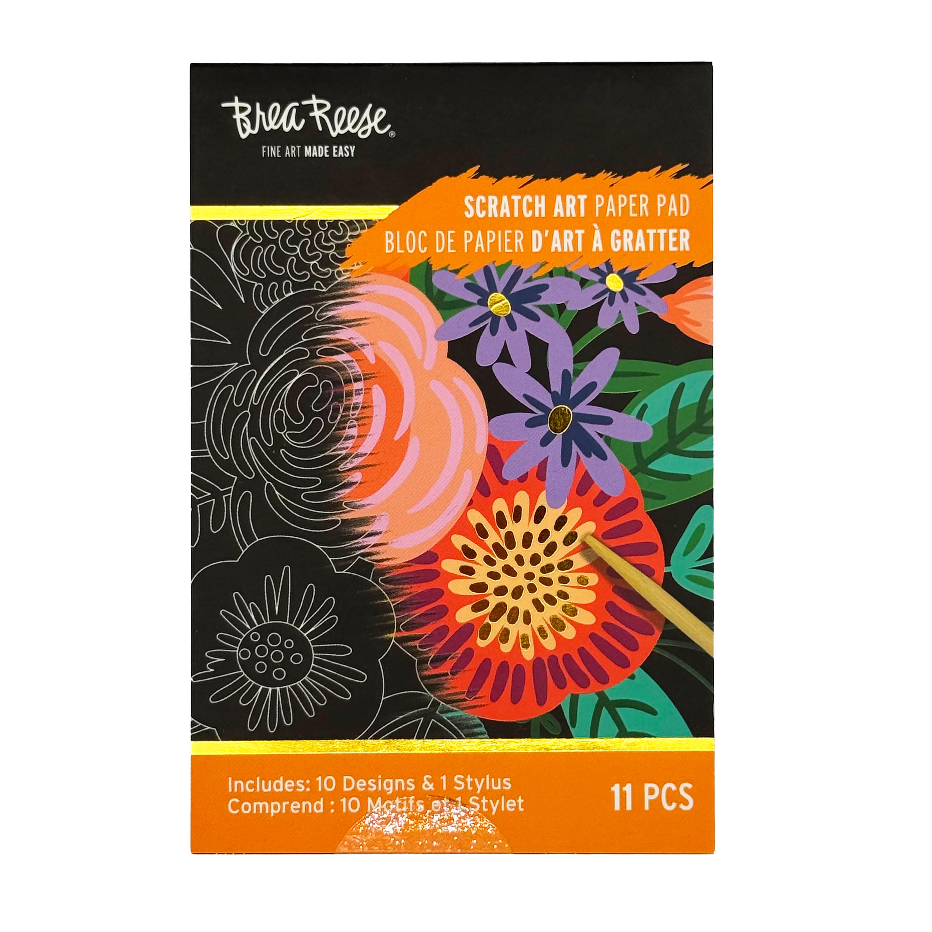 Brea Reese™ Mini Bouquets Scratch Art Paper Pad