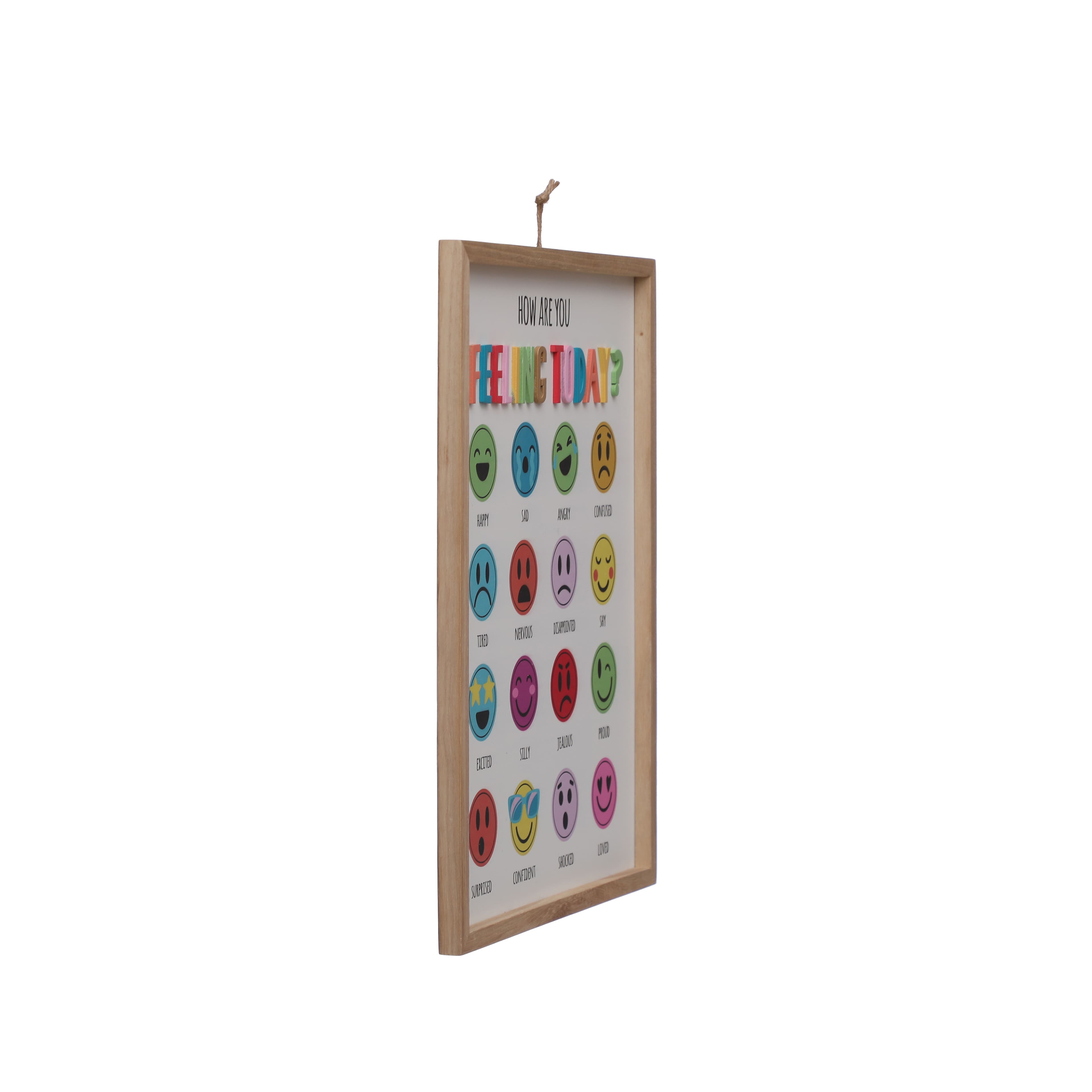 15.75&#x22; Feeling Emoji Sign Wall D&#xE9;cor by B2C&#x2122;