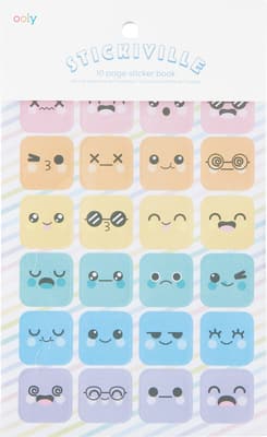 Ooly Stickiville Cute Expressions Sticker Book