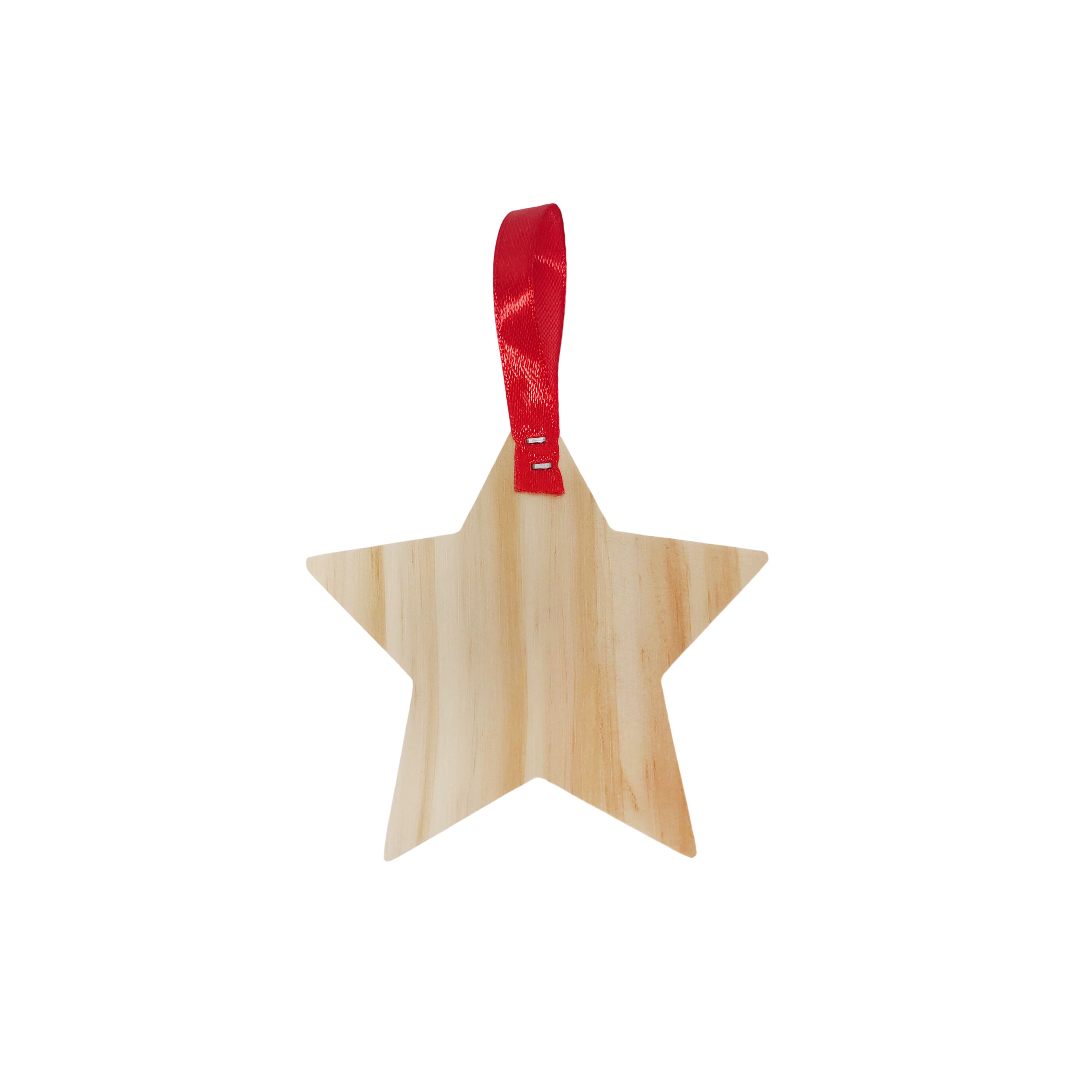 4&#x22; Star DIY Pinewood Ornament by Make Market&#xAE;