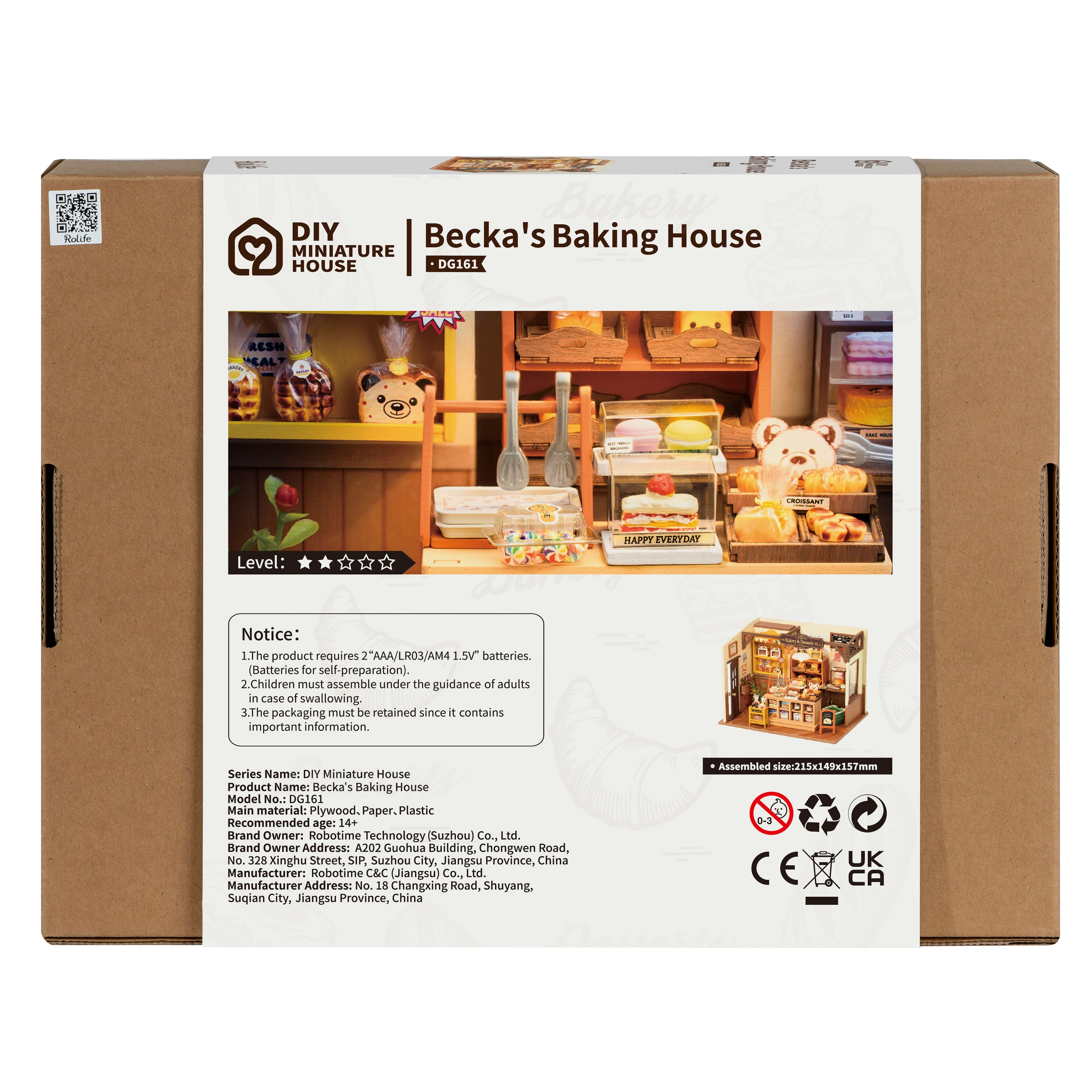 Rolife Becka&#x27;s Baking House DIY Miniature House Kit