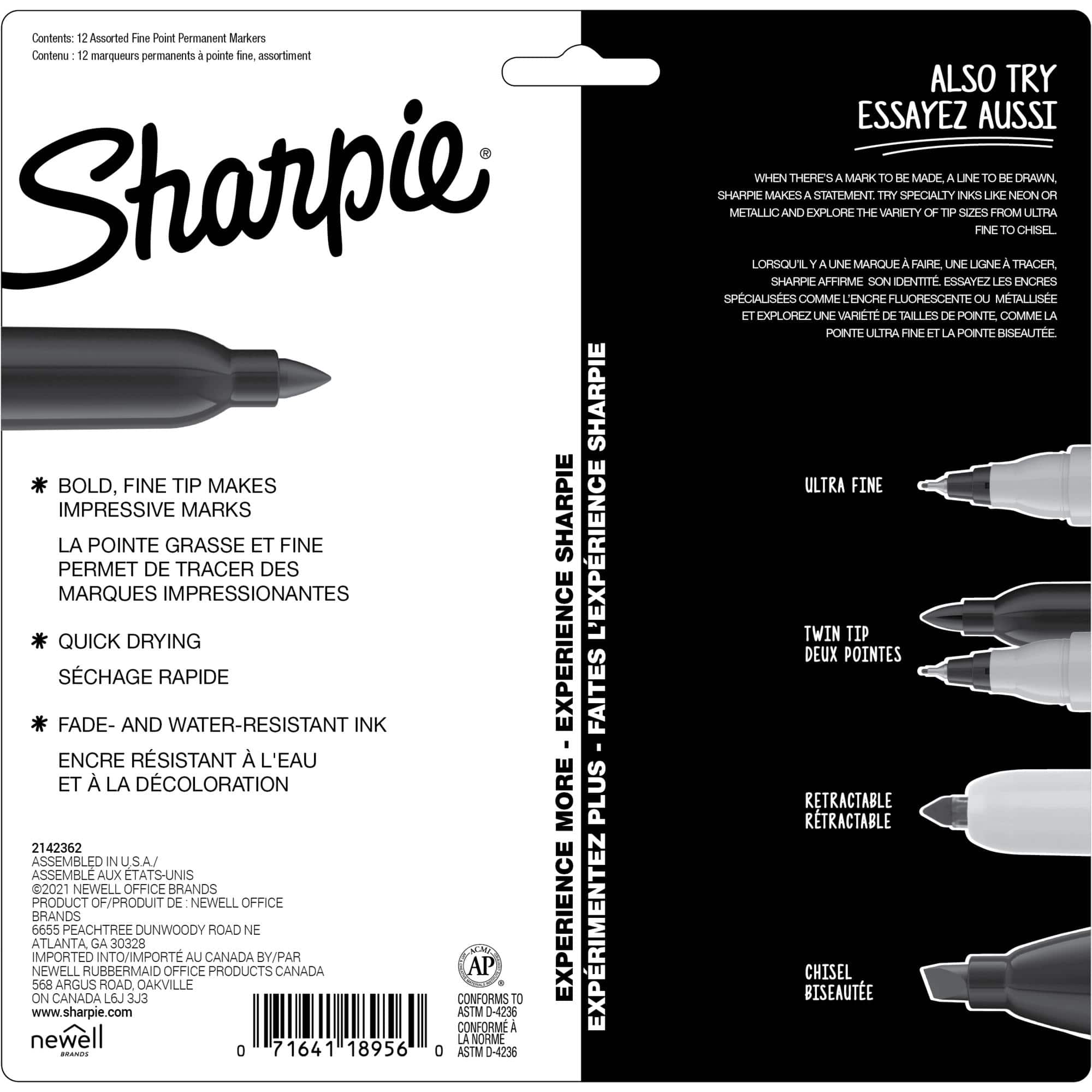 Mystic Gems Sharpie® Fine Point Permanent Markers, 12ct.