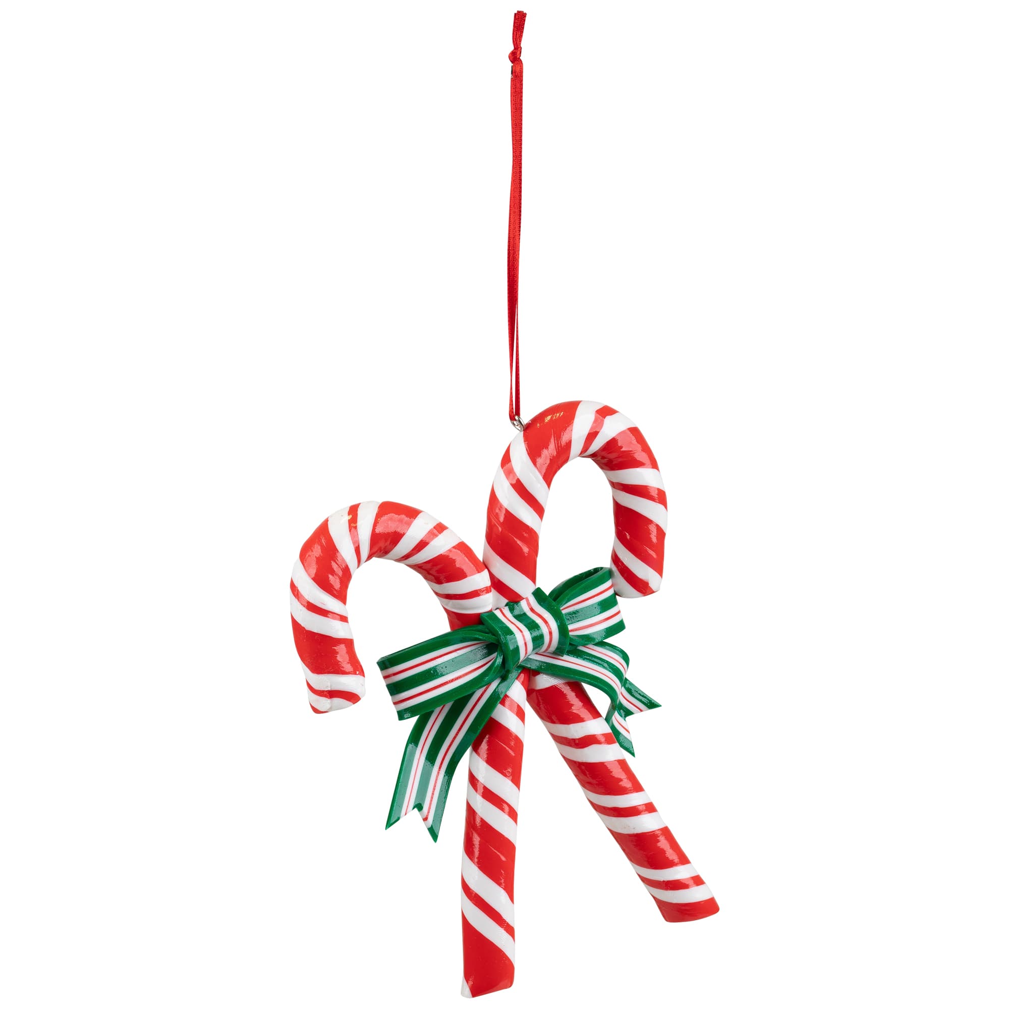 5.25" Red & White Candy Cane Ornament