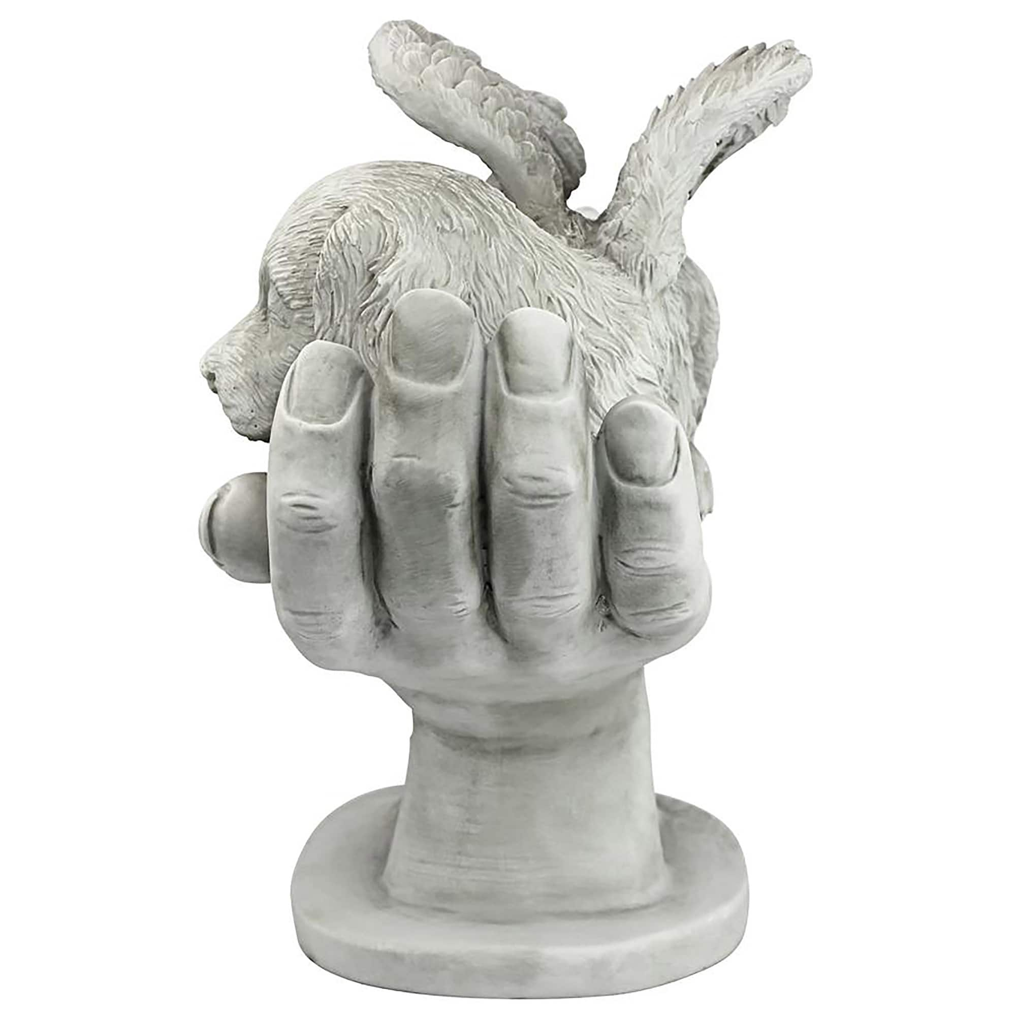 Design Toscano 15.5&#x22; In God&#x27;s Hands Dog Memorial Statue