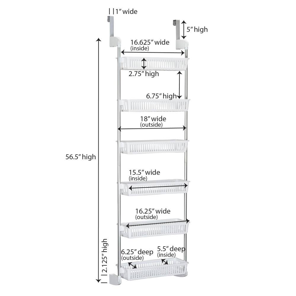 Household Essentials Over the Door Storage Rack