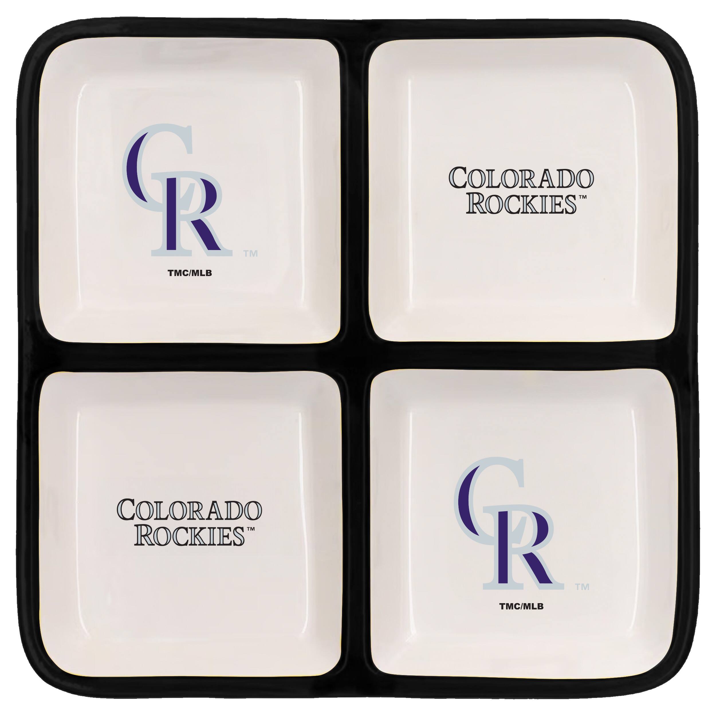 The Memory Company MLB 4 Section Square Ceramic Tray