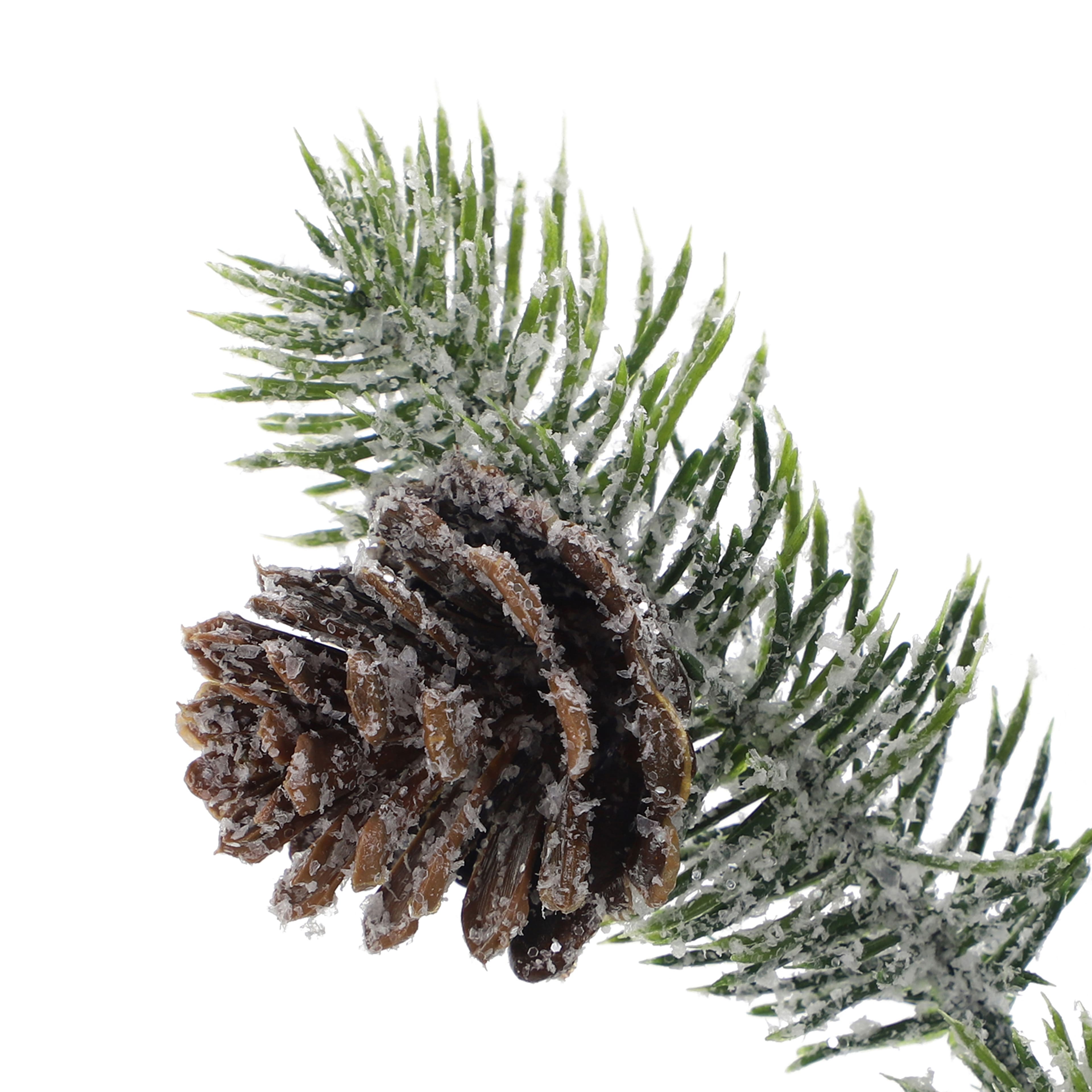 28&#x22; Snowy Pine &#x26; Pinecone Stem by Ashland&#xAE;