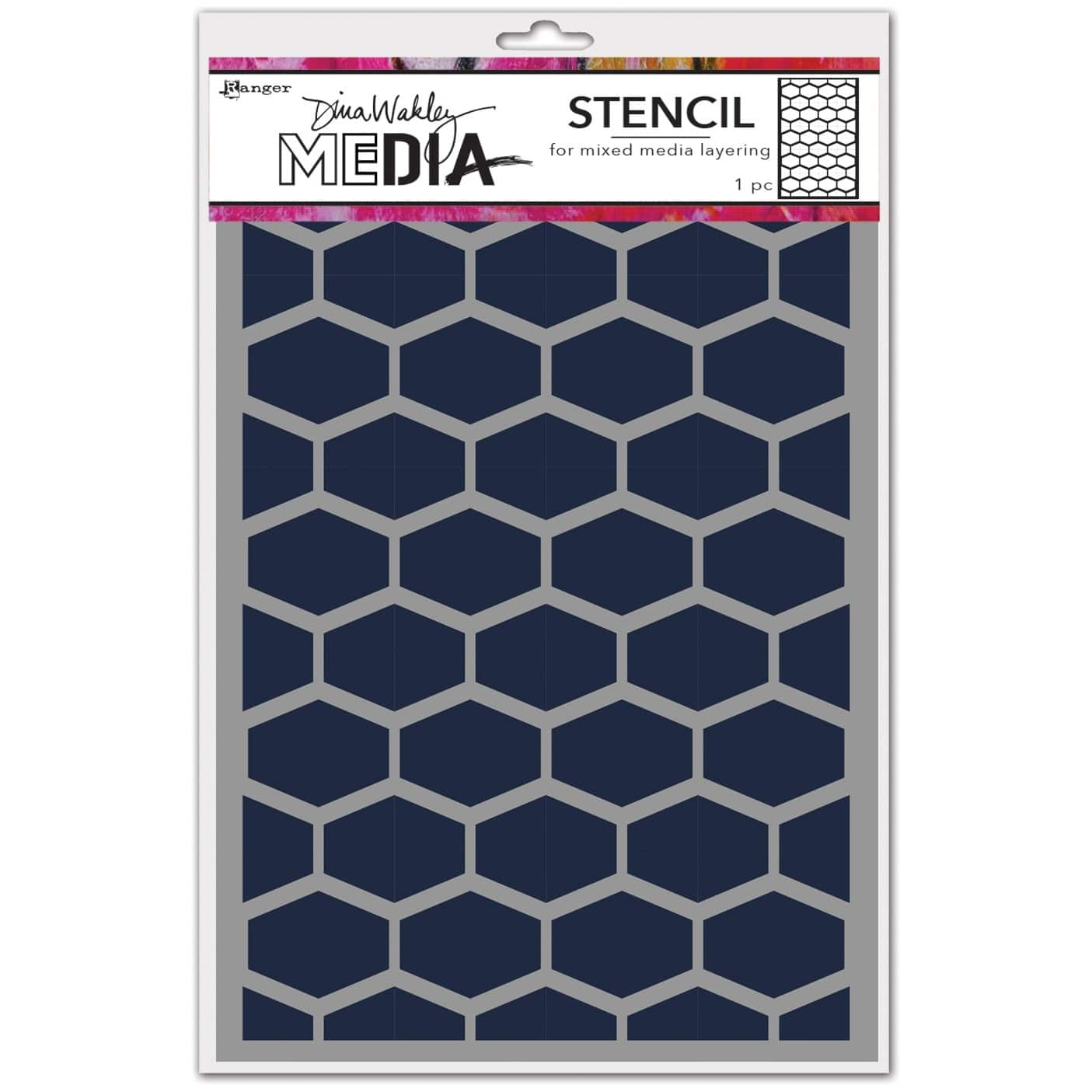 Dina Wakley Media Lattice Mixed Media Layering Stencil, 6&#x22; x 9&#x22;