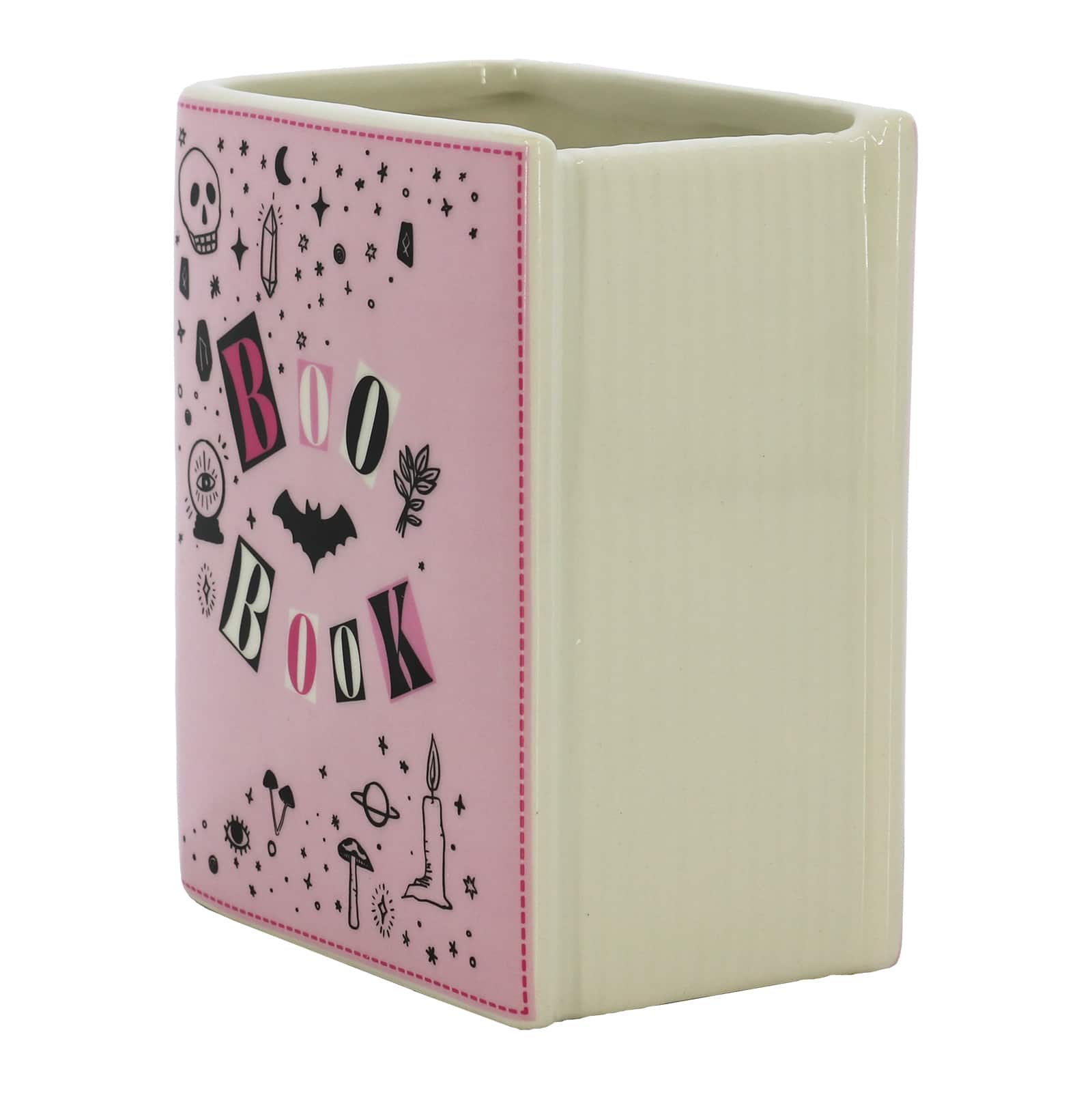 6&#x22; Pink Boo Book Decorative Ceramic Container by Ashland&#xAE;