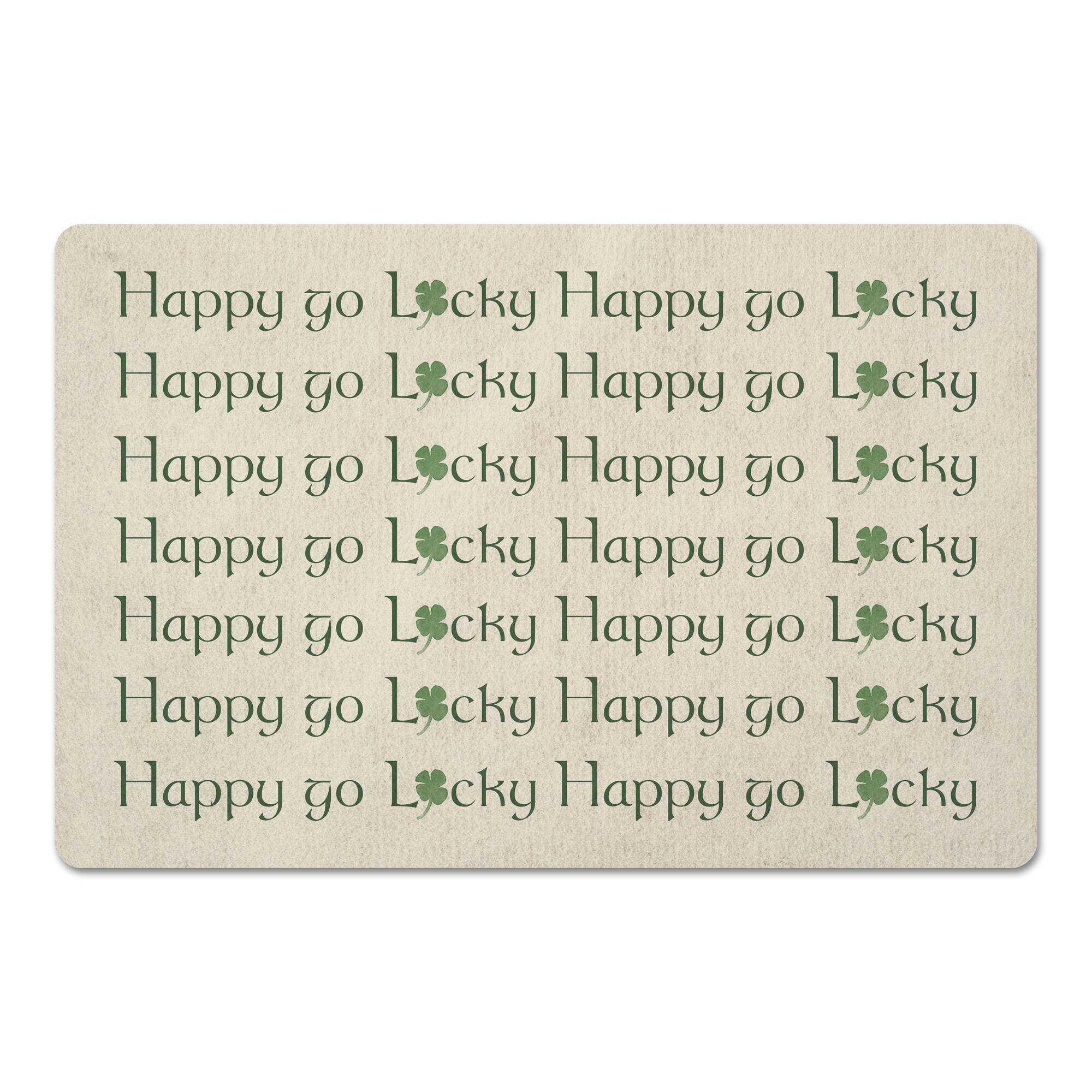 Happy Go Lucky 18&#x22; x 27&#x22; Floor Mat