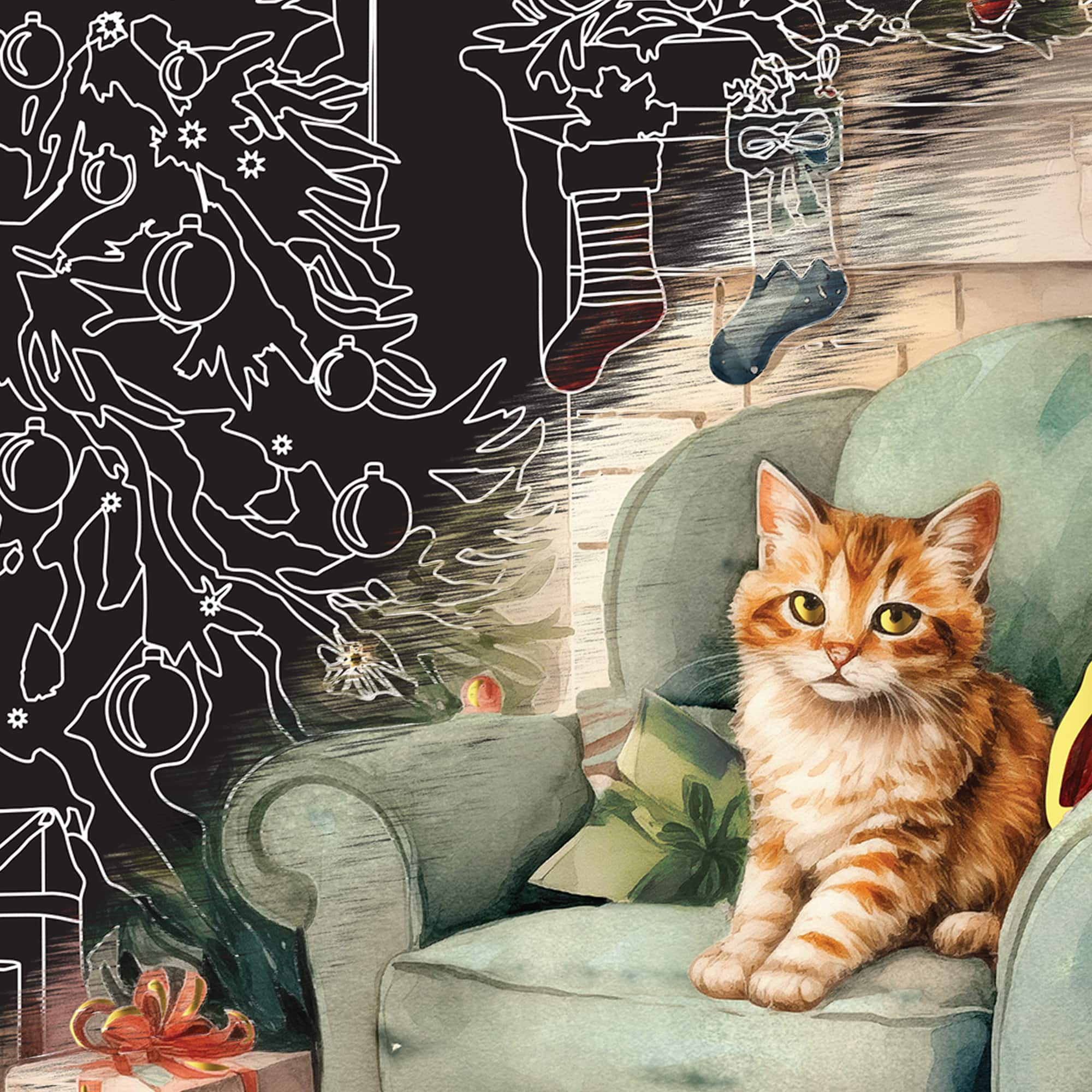 Brea Reese™ 6" x 8" Classic Christmas Scratch Art Paper Pad