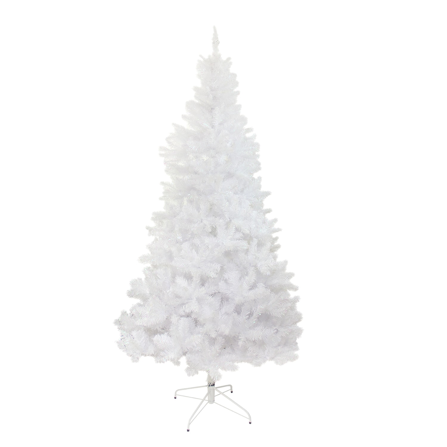 7.5ft. Unlit Full White Glimmer Iridescent Spruce Artificial Christmas Tree